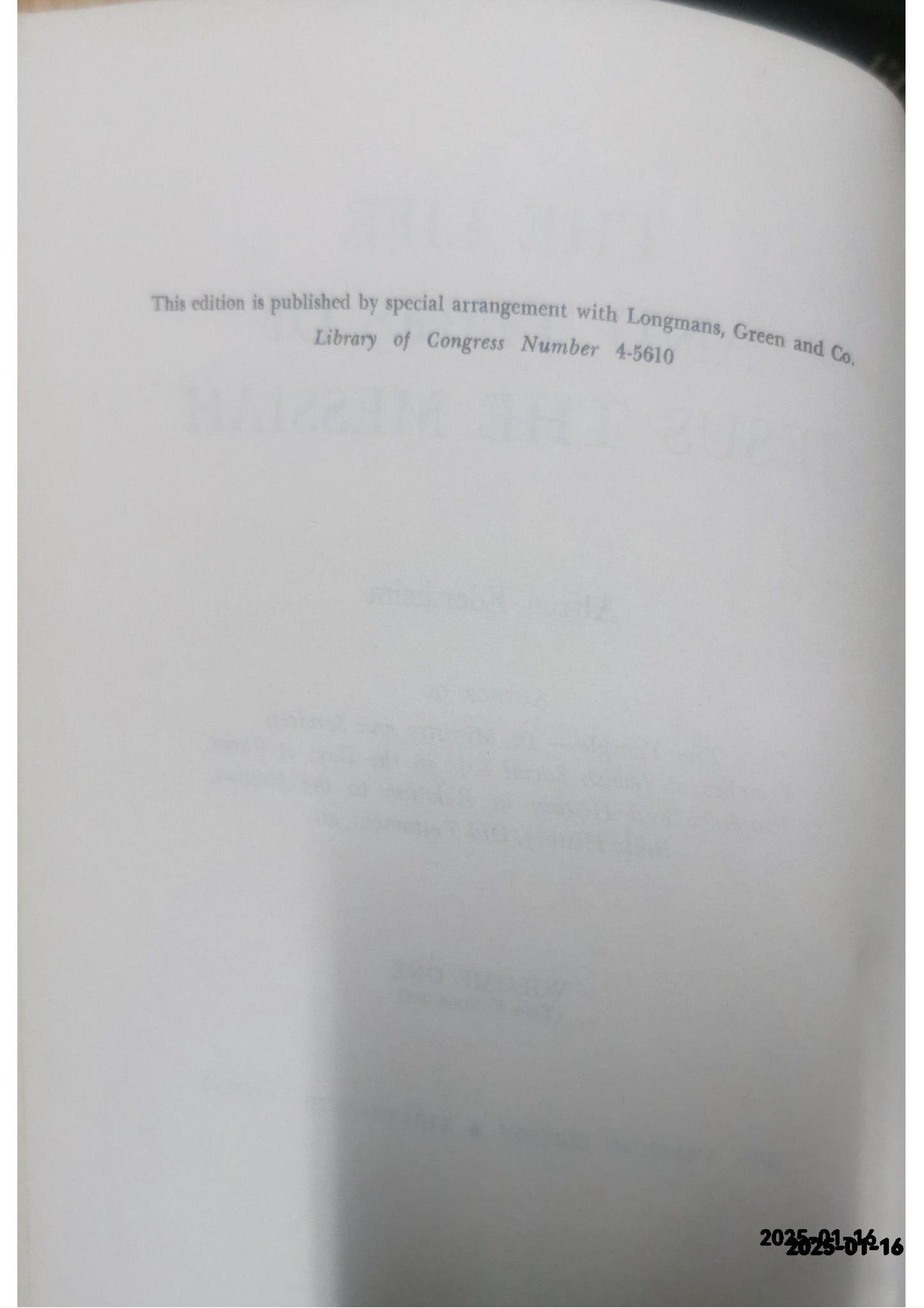 The Life and Times of Jesus the Messiah One Volume Edition Hardcover – January 1, 1971 by Alfred Edersheim (Author)