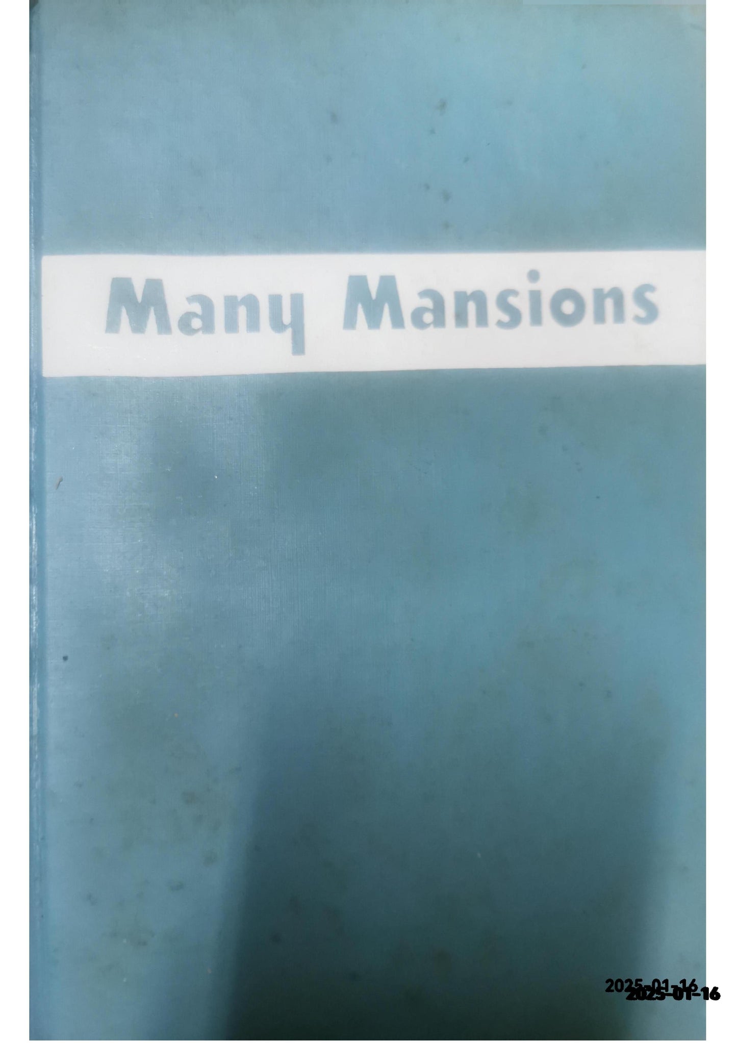 Many Mansions Unknown Binding by Gina Cerminara (Author)