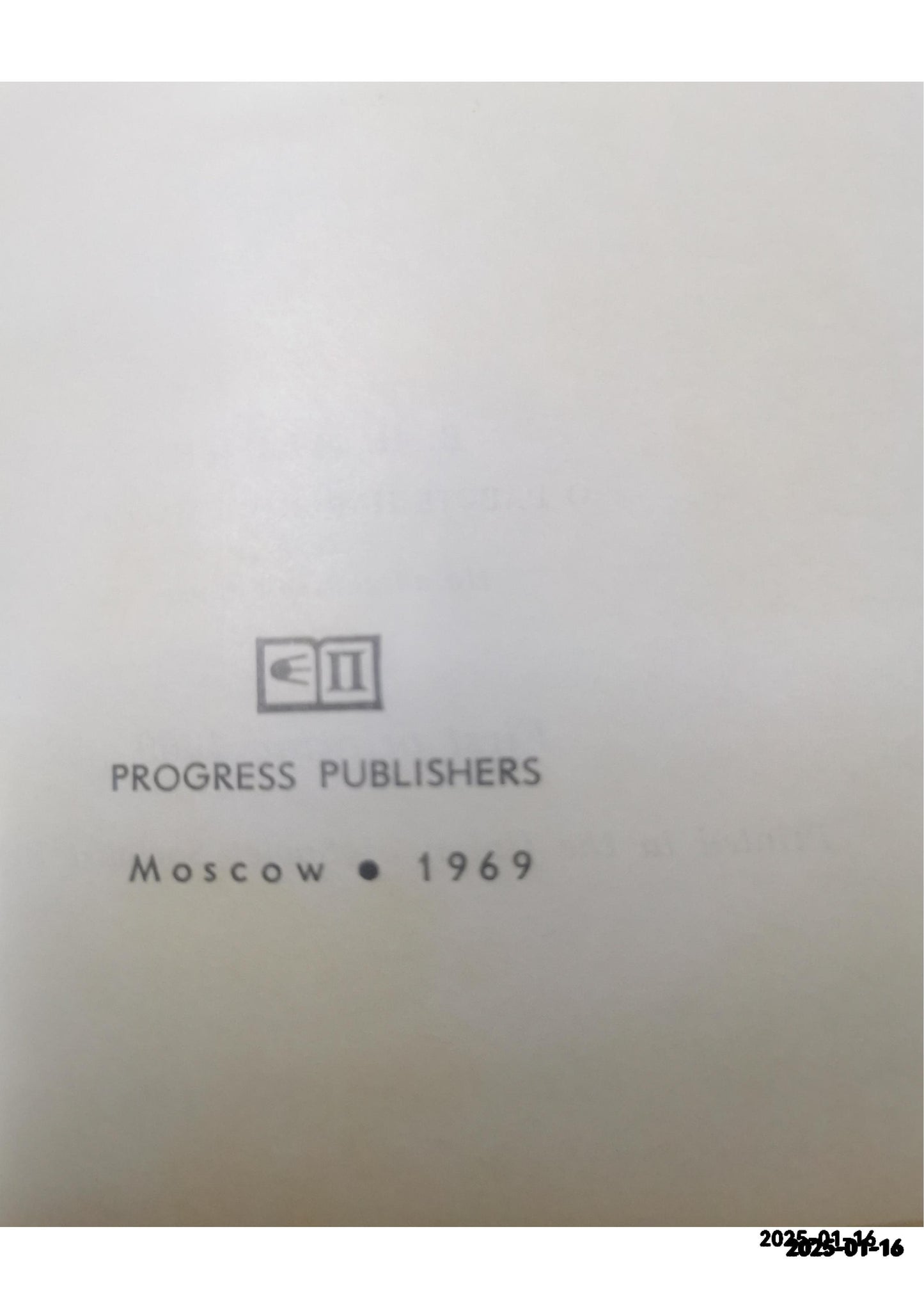 Party Work in the Masses Lenin, V. I. Published by Progress Publishers, 1969 Condition: Good Hardcover