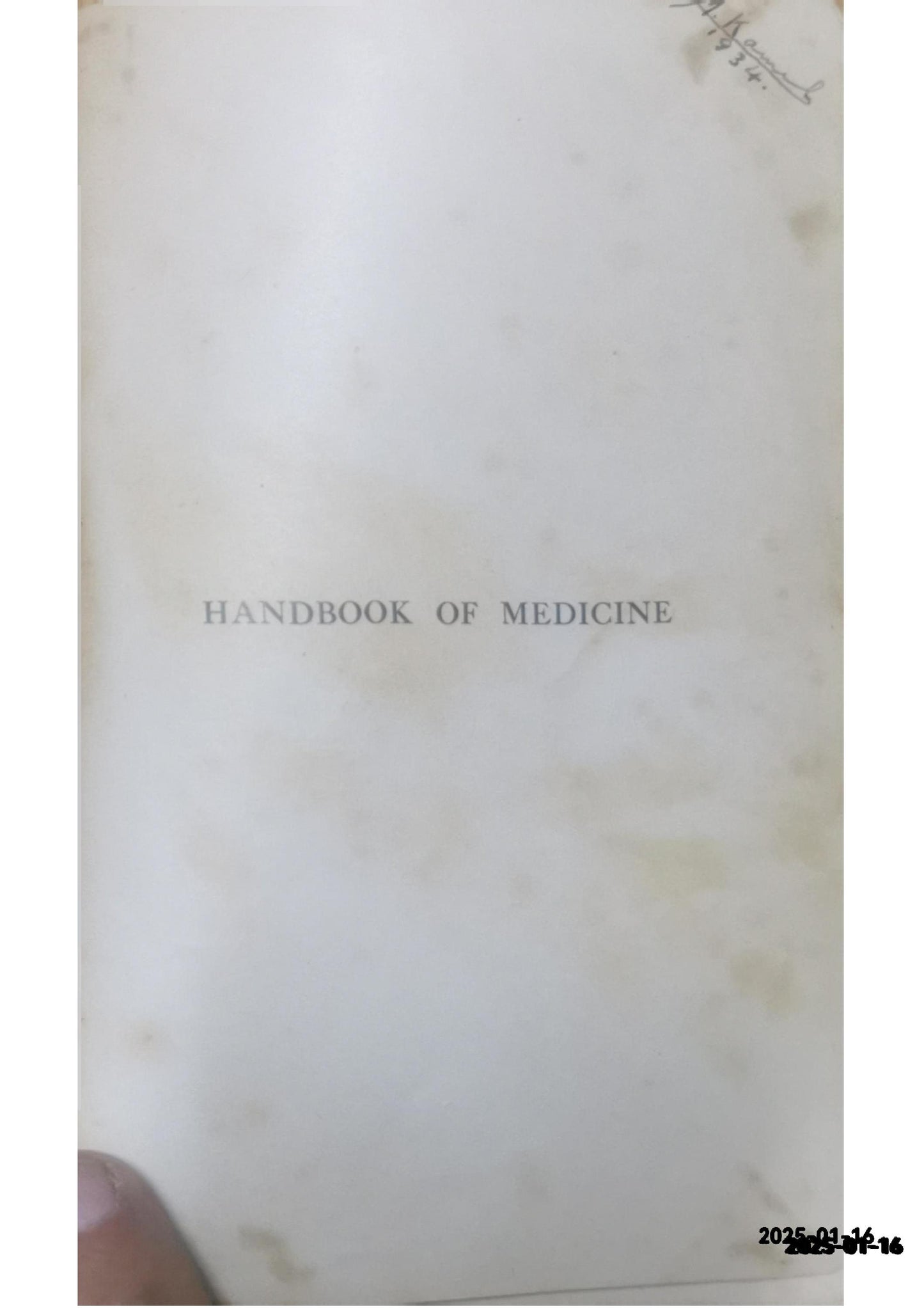 Wheeler and Jack's handbook of medicine / revised by John Henderson. Wheeler, Alexander, -1903. Date: 1932