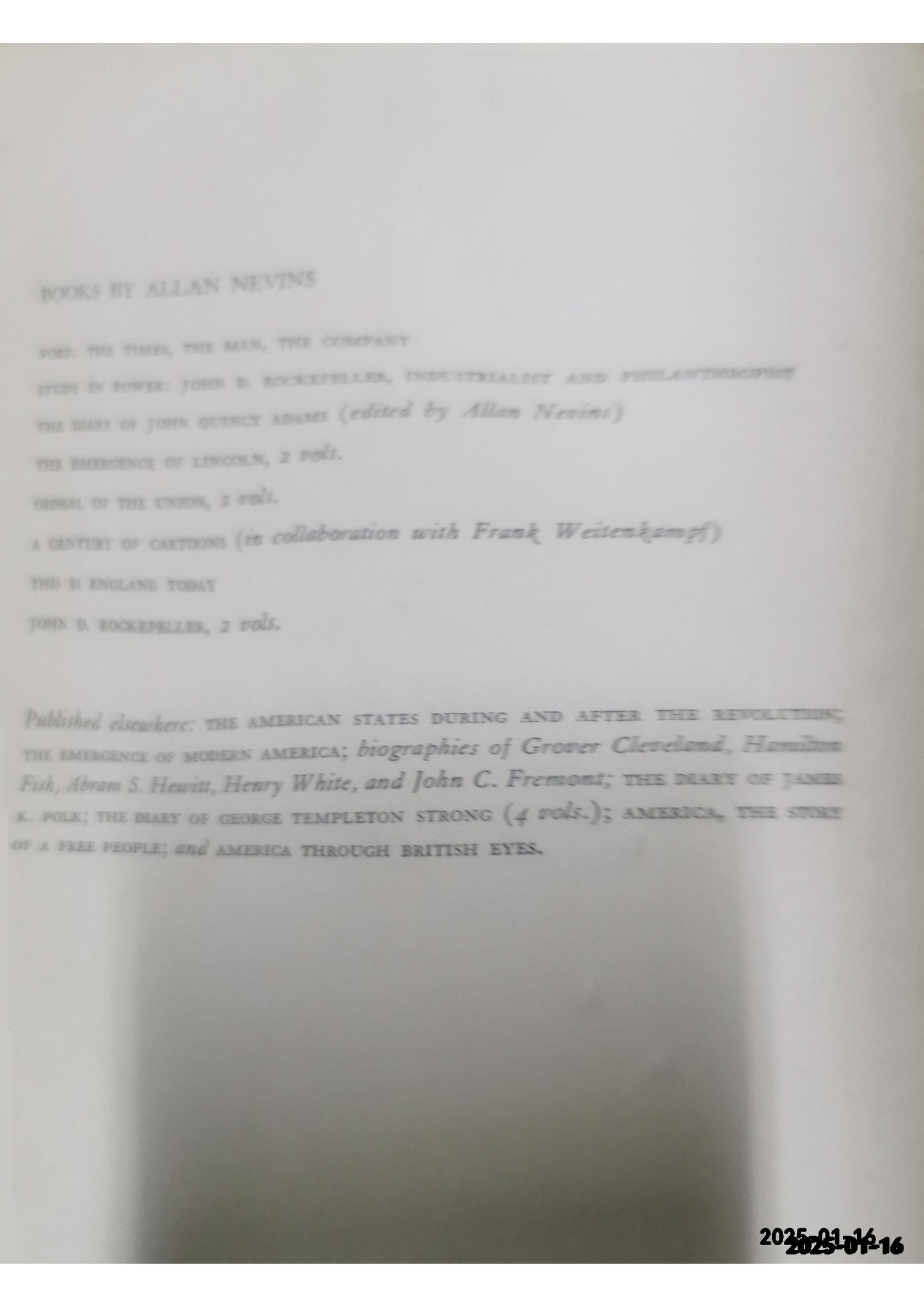 Ford: The Times, the Man, the Company Allan Nevins Published by Charles Scribner's Sons Used Condition: Fair Hardcover