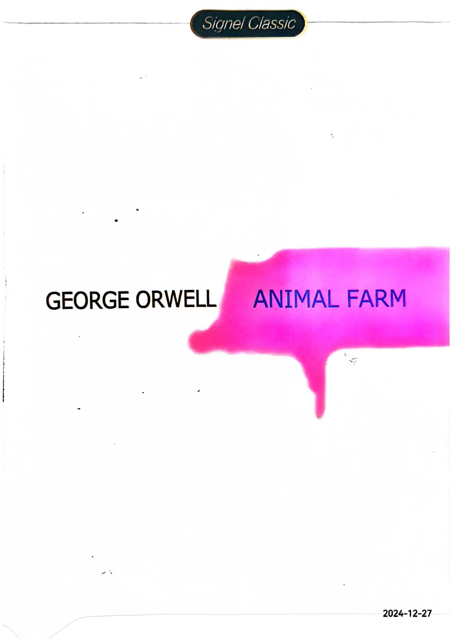 Animal Farm Paperback – May 1, 2009 by George Orwell (Author)