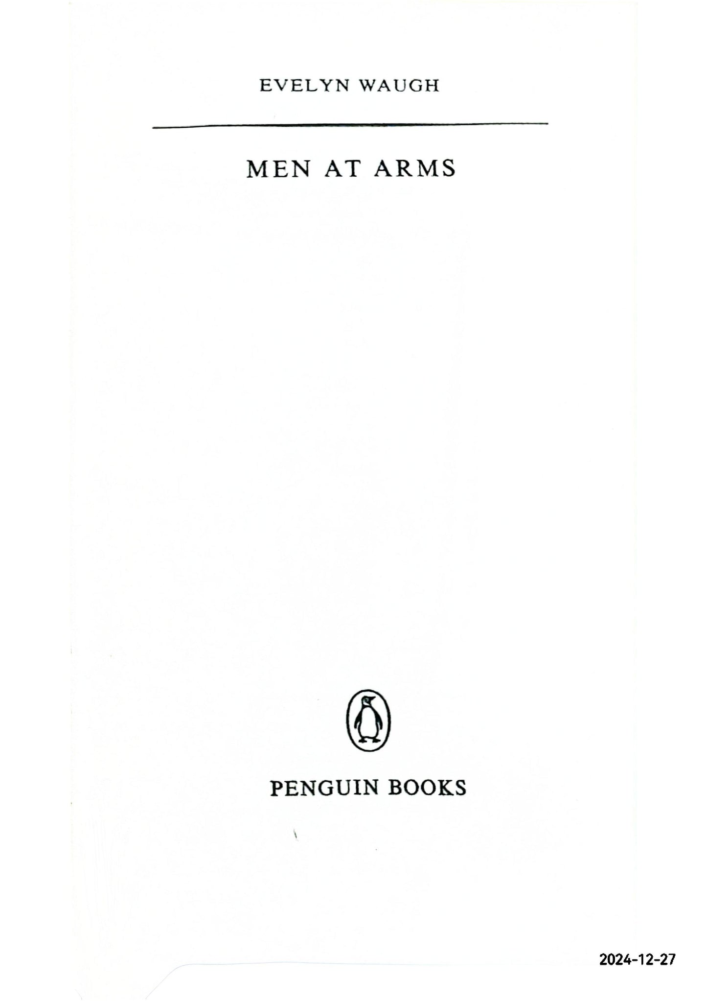 Men at Arms Paperback – January 1, 2000 by Evelyn Waugh (Author)