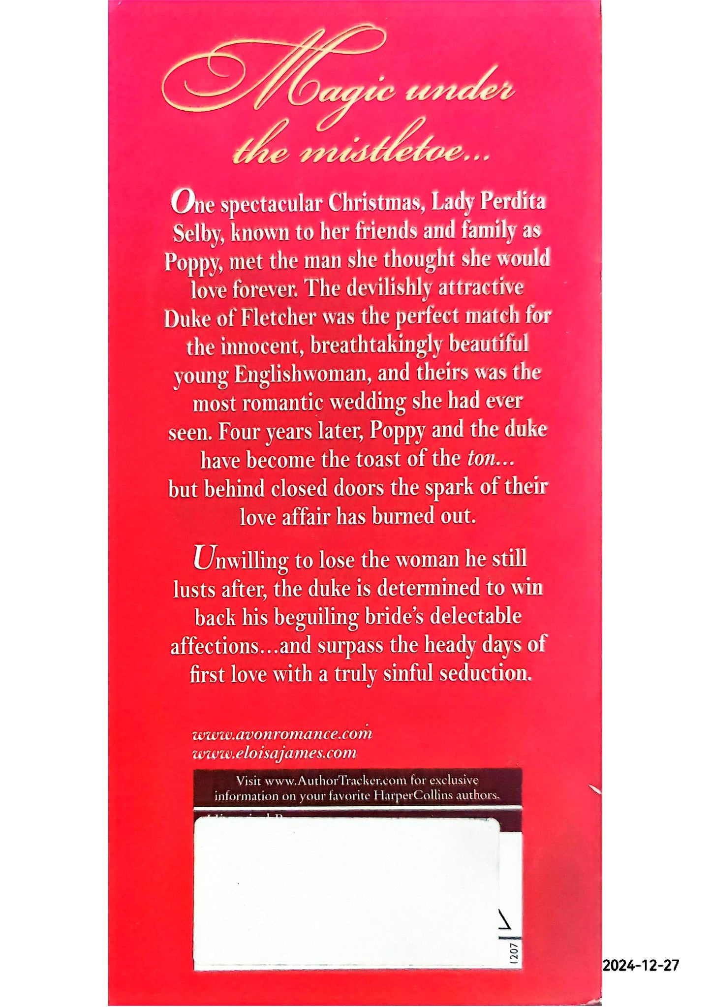 An Affair Before Christmas (Desperate Duchesses, Bk 2) (Desperate Duchesses, 2) Mass Market Paperback – November 1, 2007 by Eloisa James (Author)