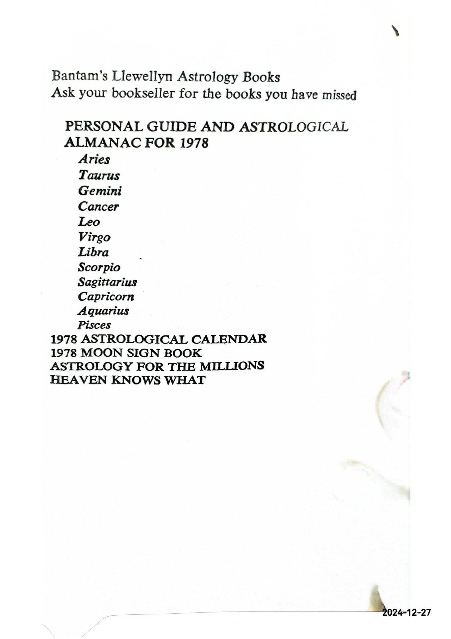 Astrology for the Millions Paperback – December 31, 2007 by Grant Lewi (Author), R.S. Raman (Author)