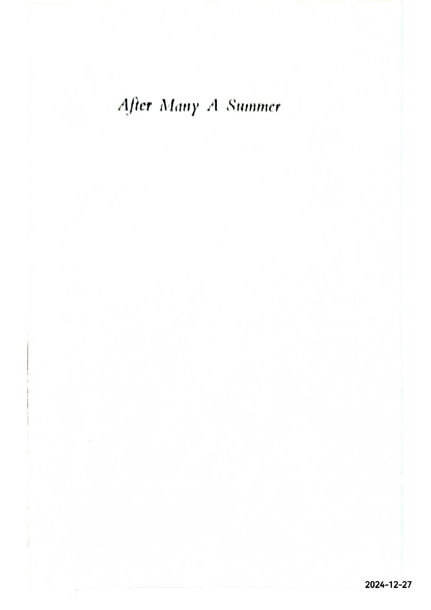 After Manny a Summer Dies the Swan Hardcover – January 1, 1939 by ALDOUS HUXLEY (Author)