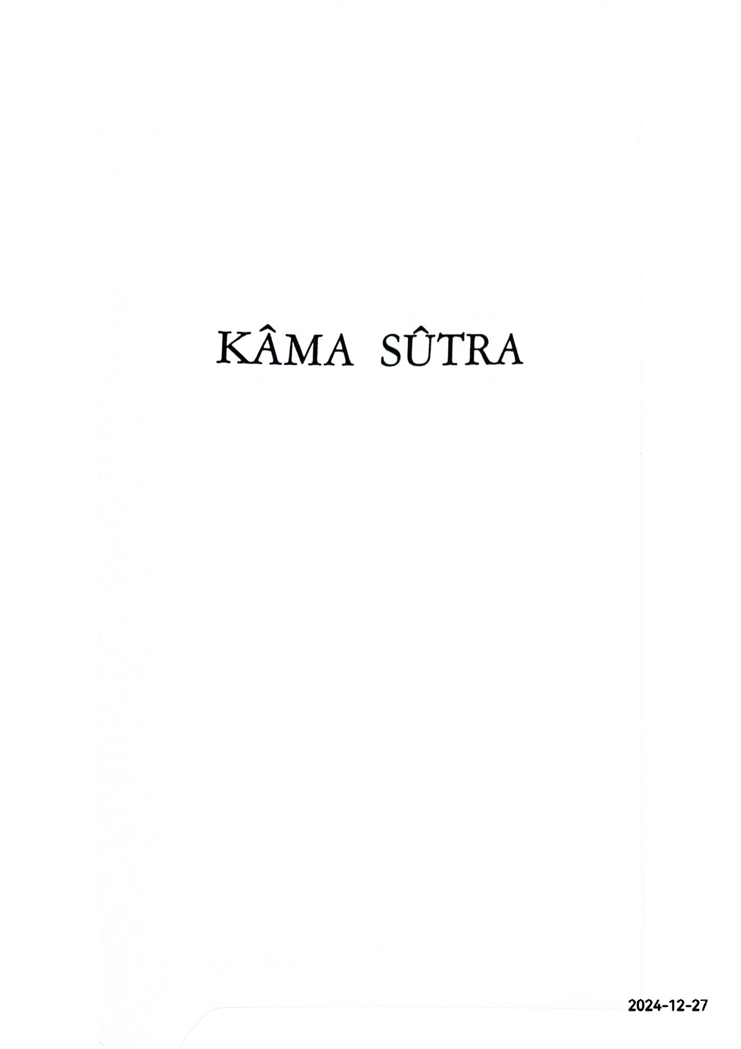 Kâma sûtra le bréviaire de l'amour, traité d'érotisme de vâtsyâyana Broché – 1 janvier 1992 de ALAIN DANIELOU (Auteur)