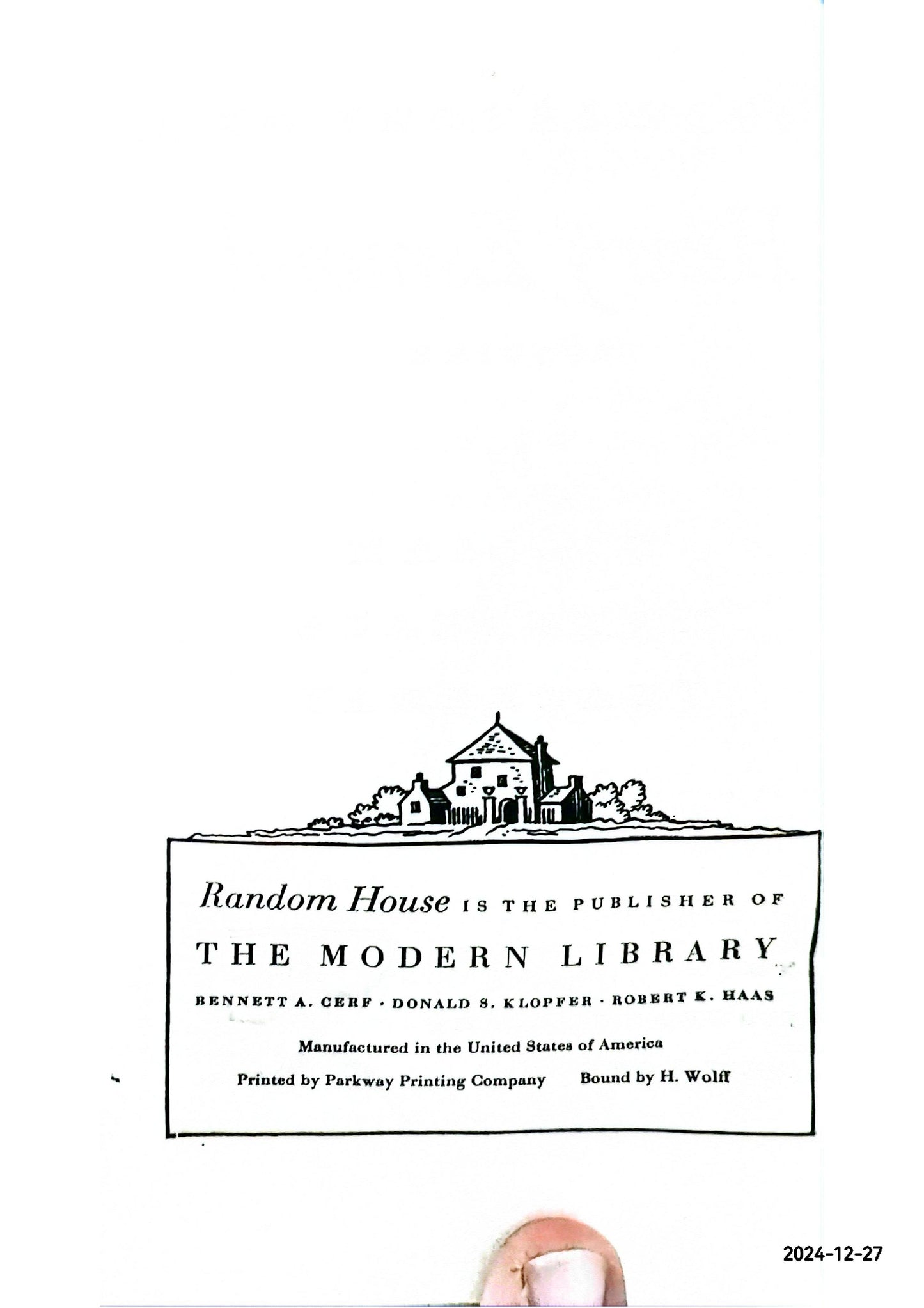 HENRY ESMOND Modern Library No. 80 William M. Thackeray Published by Modern Library, New York, 1950 Hardcover