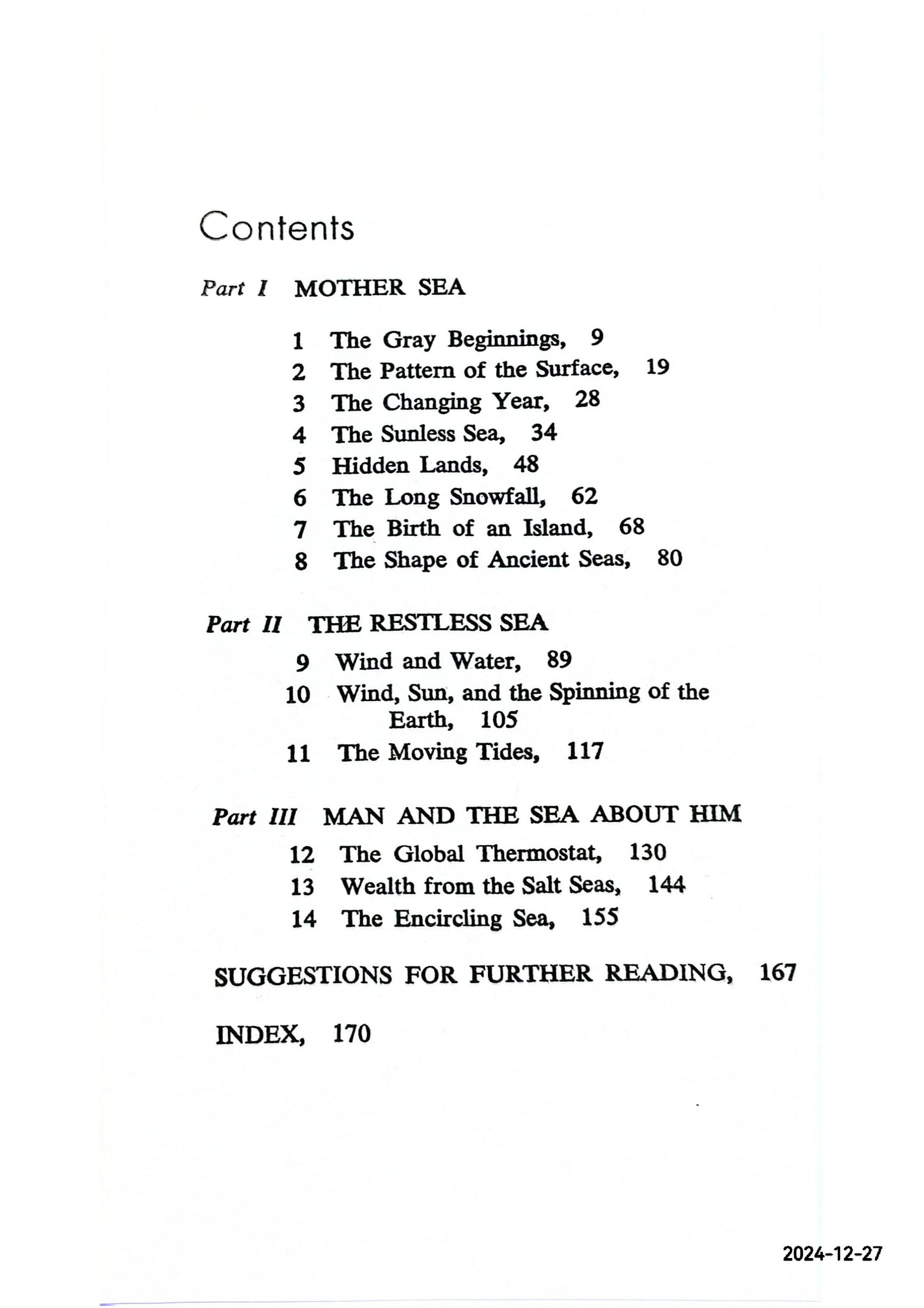 The Sea Around Us (Mentor M100, 1954) Paperback – January 1, 1954 by Rachel Carson (Author)