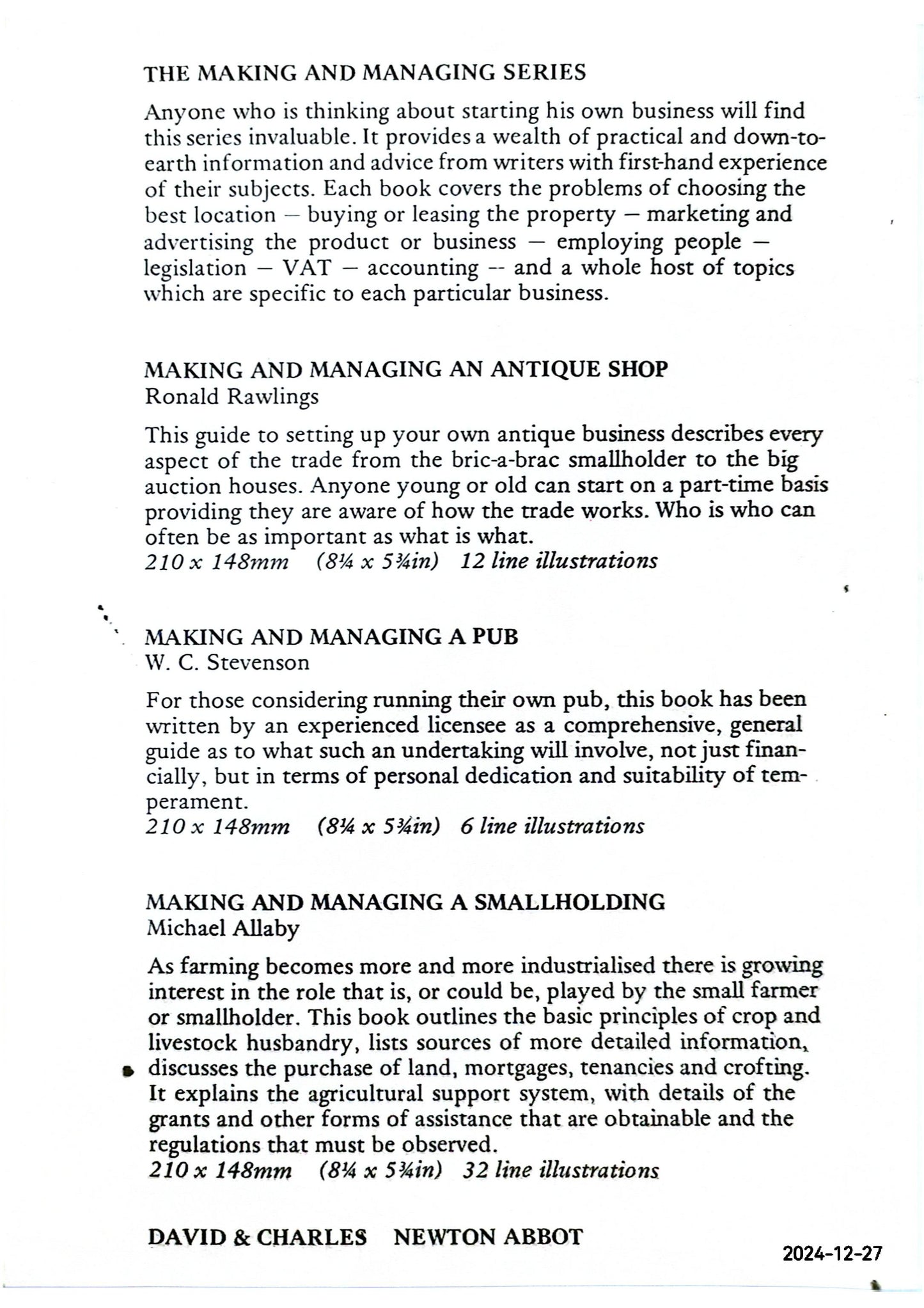 Making and Managing a Photographic Studio Hardcover – January 1, 1982 by BOB BLUFFIELD (Author)