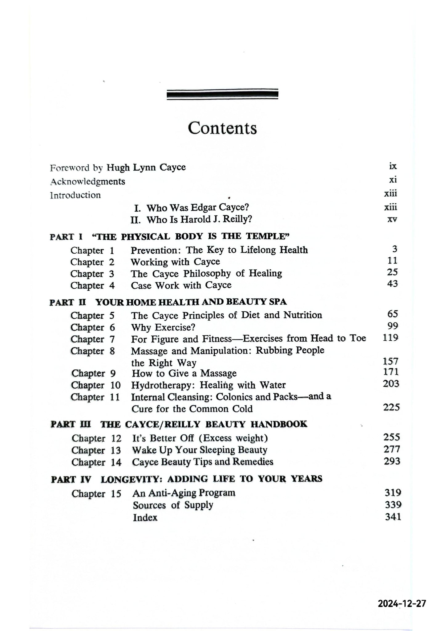 The Edgar Cayce Handbook for Health through Drugless Therapy by Harold J. & Ruth Hagy Brod REILLY (Author)