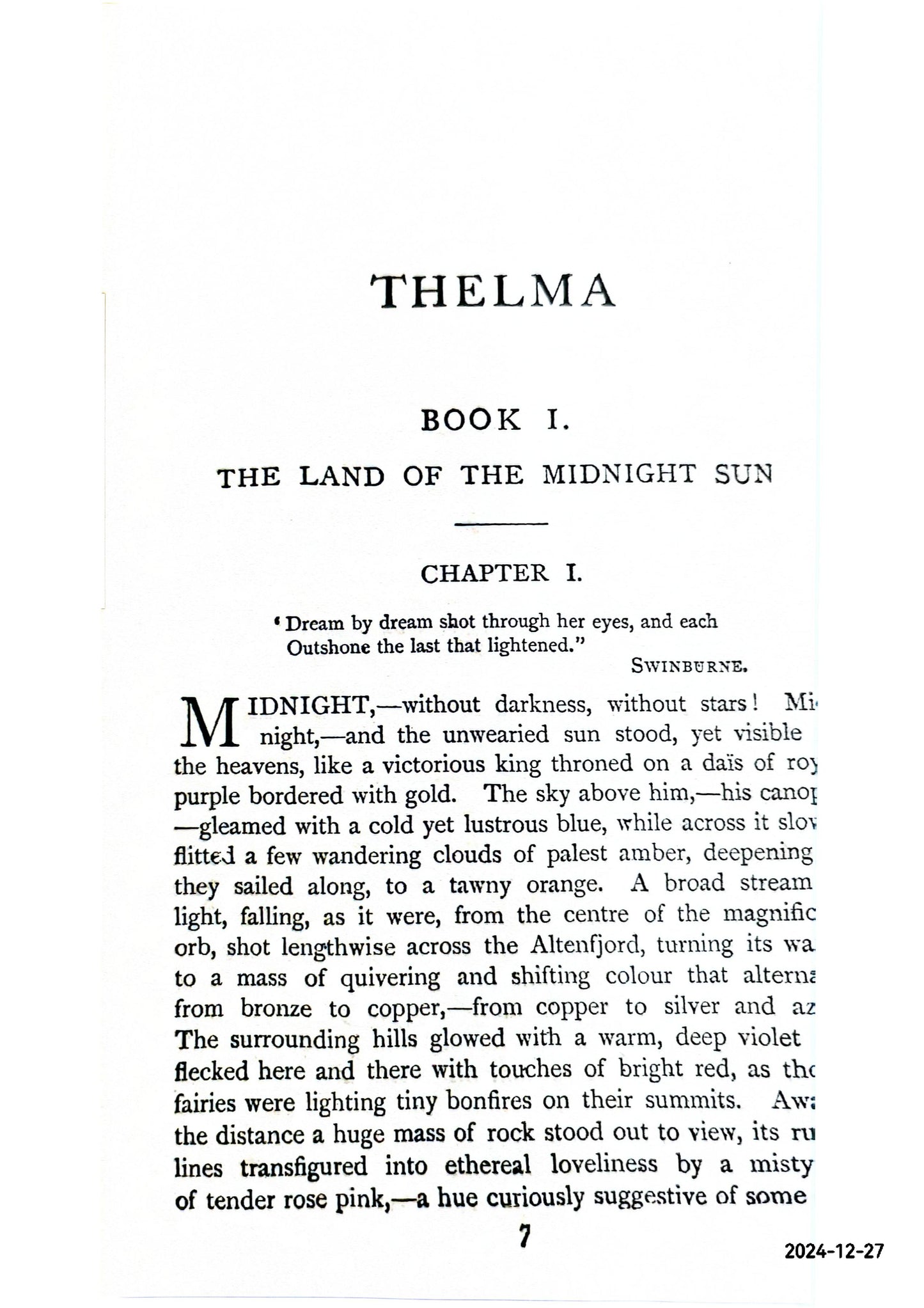 Thelma, a Norwegian Princess Hardcover – August 27, 2016 by Marie 1855-1924 Corelli (Author)