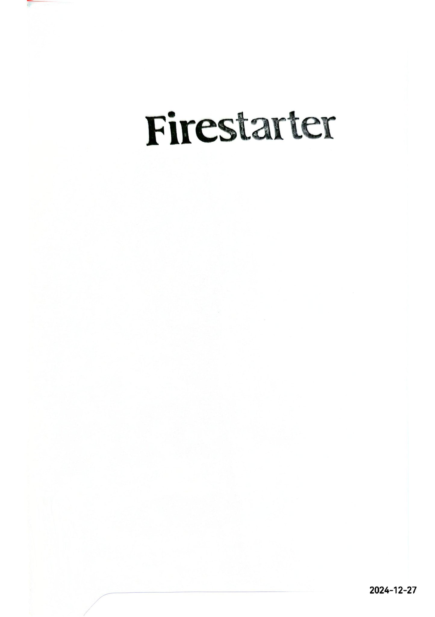 Fire Starter by Stephen King (1980-10-16) Hardcover – January 1, 1885 by Stephen King (Author)