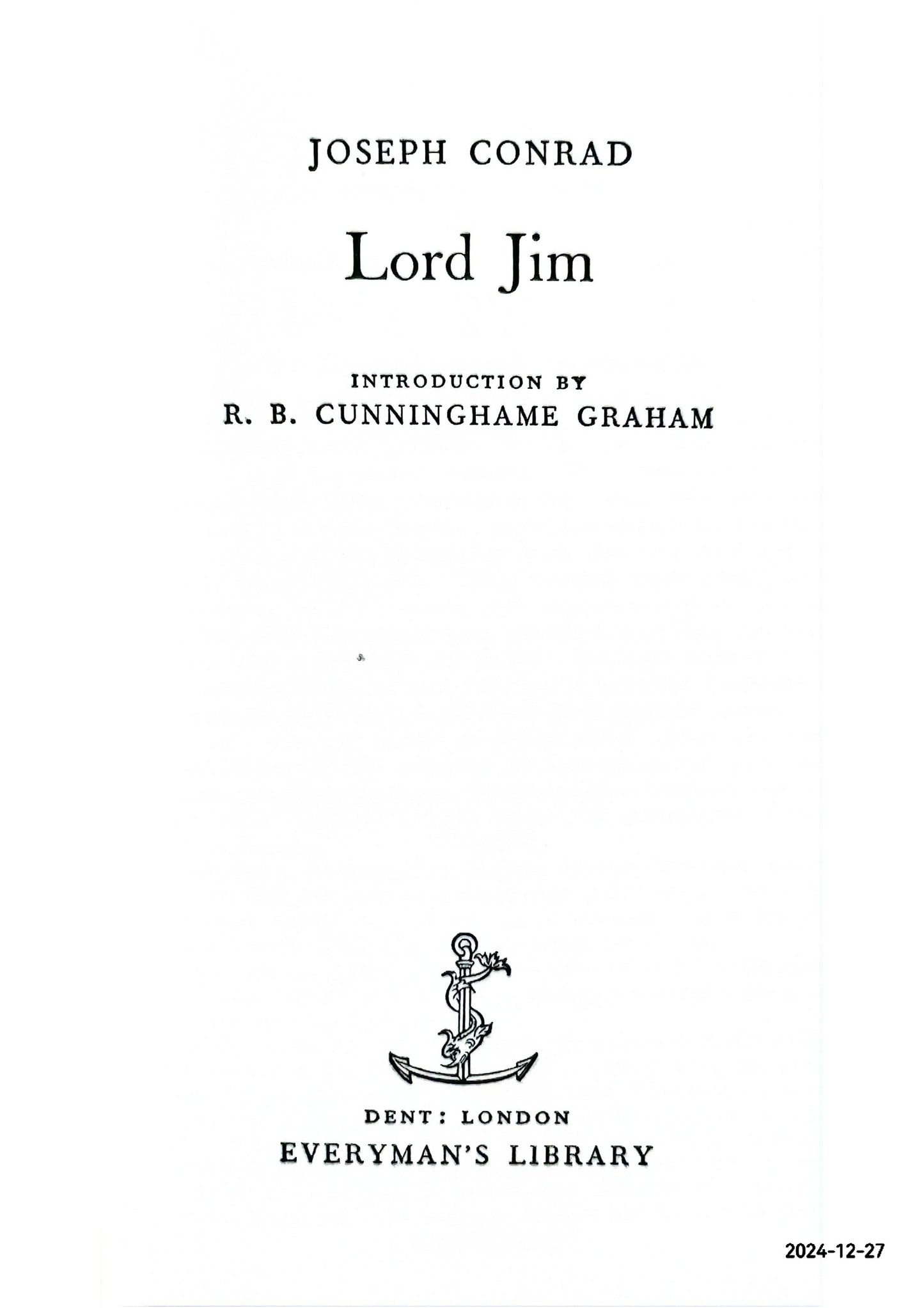 Lord Jim - Hardcover – March 20, 1970 by Joseph Conrad (Author)