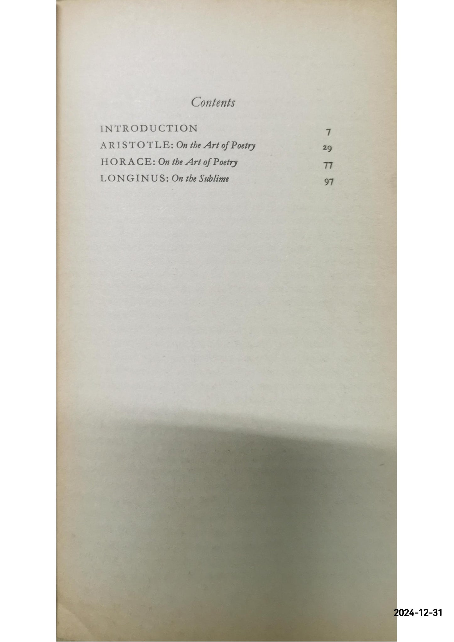 CLASSICAL LITERARY CRITICISM Paperback – January 1, 1990 by Aristotle/Horace/Longinus (Author)