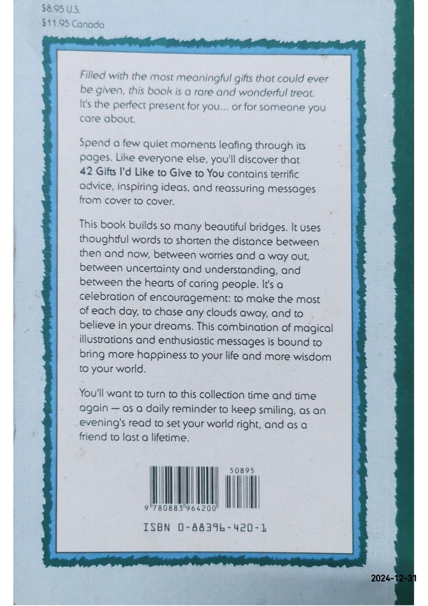 42 Gifts I'd Like to Give to You: A Guidebook of Wonderful Thoughts to Carry Along on Your Journey Through Life Paperback – January 1, 2003 by Douglas Richards (Author)