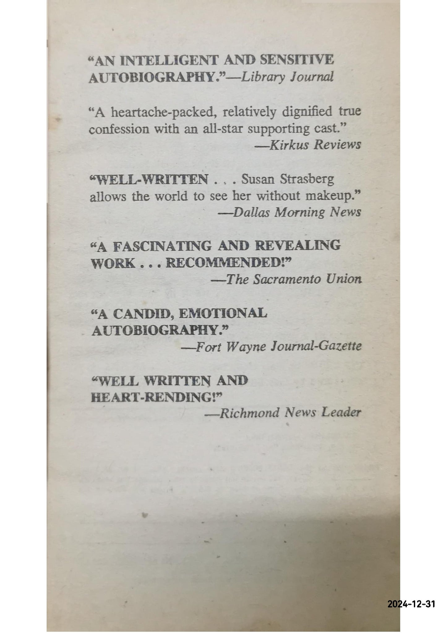 Bittersweet Mass Market Paperback – May 5, 1981 by Susan Strasberg (Author)