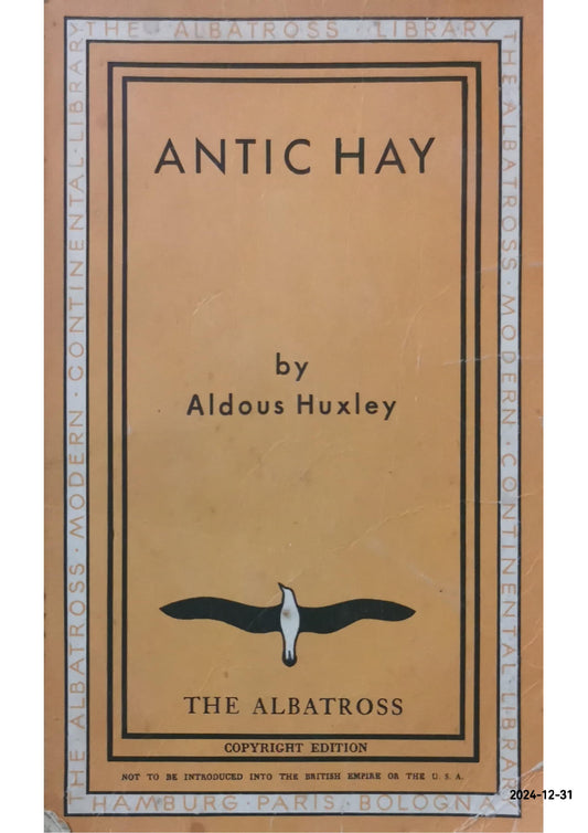 Antic Hay Novel by Aldous Huxley