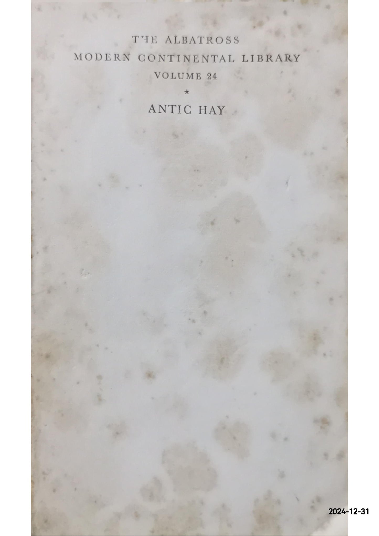 Antic Hay Novel by Aldous Huxley