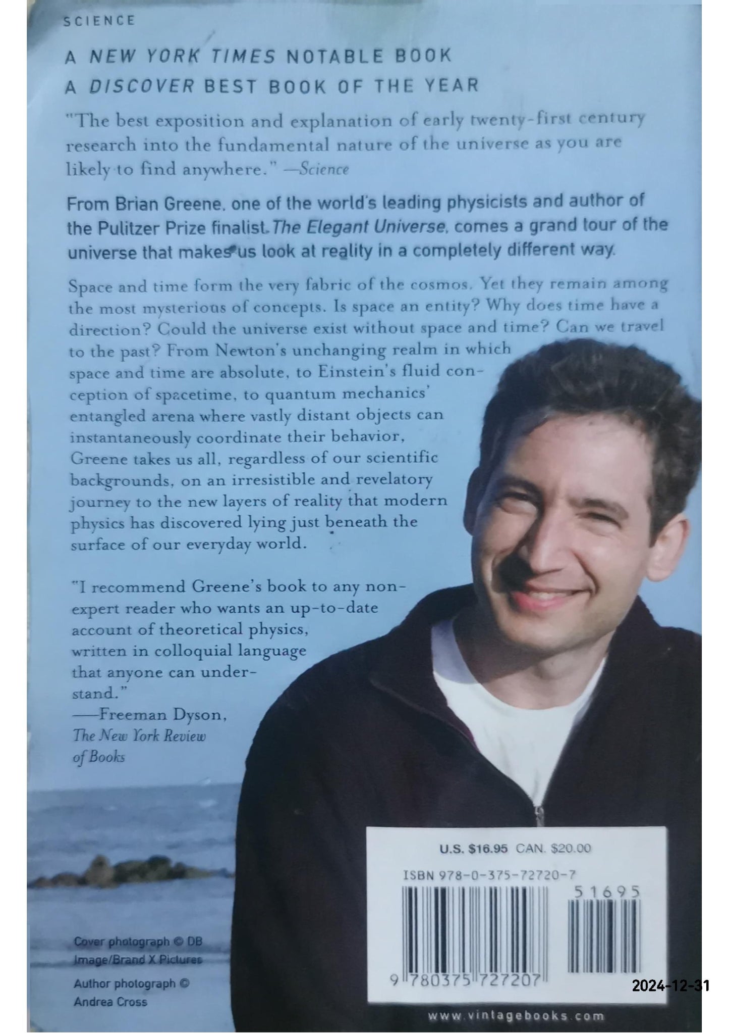 The Fabric of the Cosmos: Space, Time, and the Texture of Reality Paperback – February 8, 2005 by Brian Greene (Author)