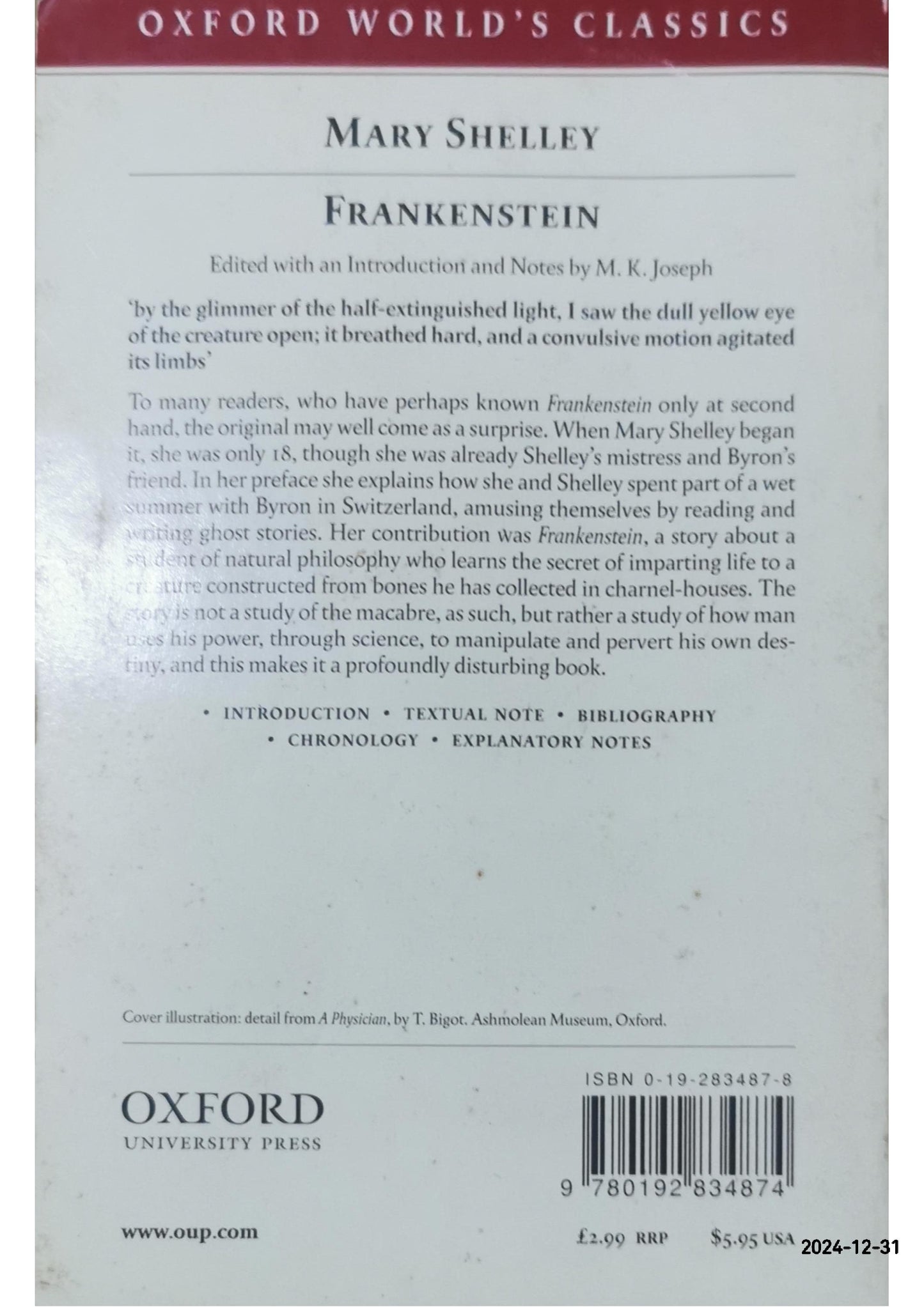 Mary Shelley's Frankenstein