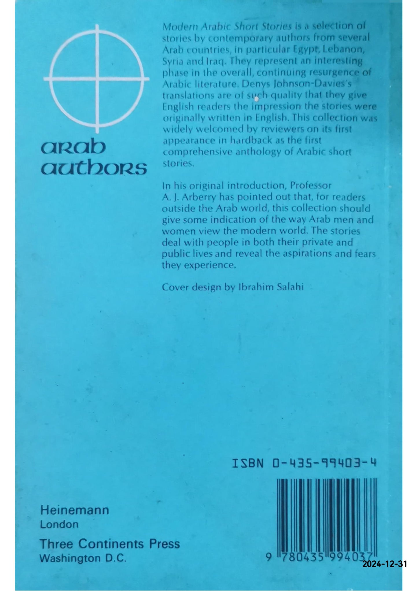 Modern Arabic short stories (Arab authors ; 3) Paperback – January 1, 1976 by Denys Johnson-Davies (Author)