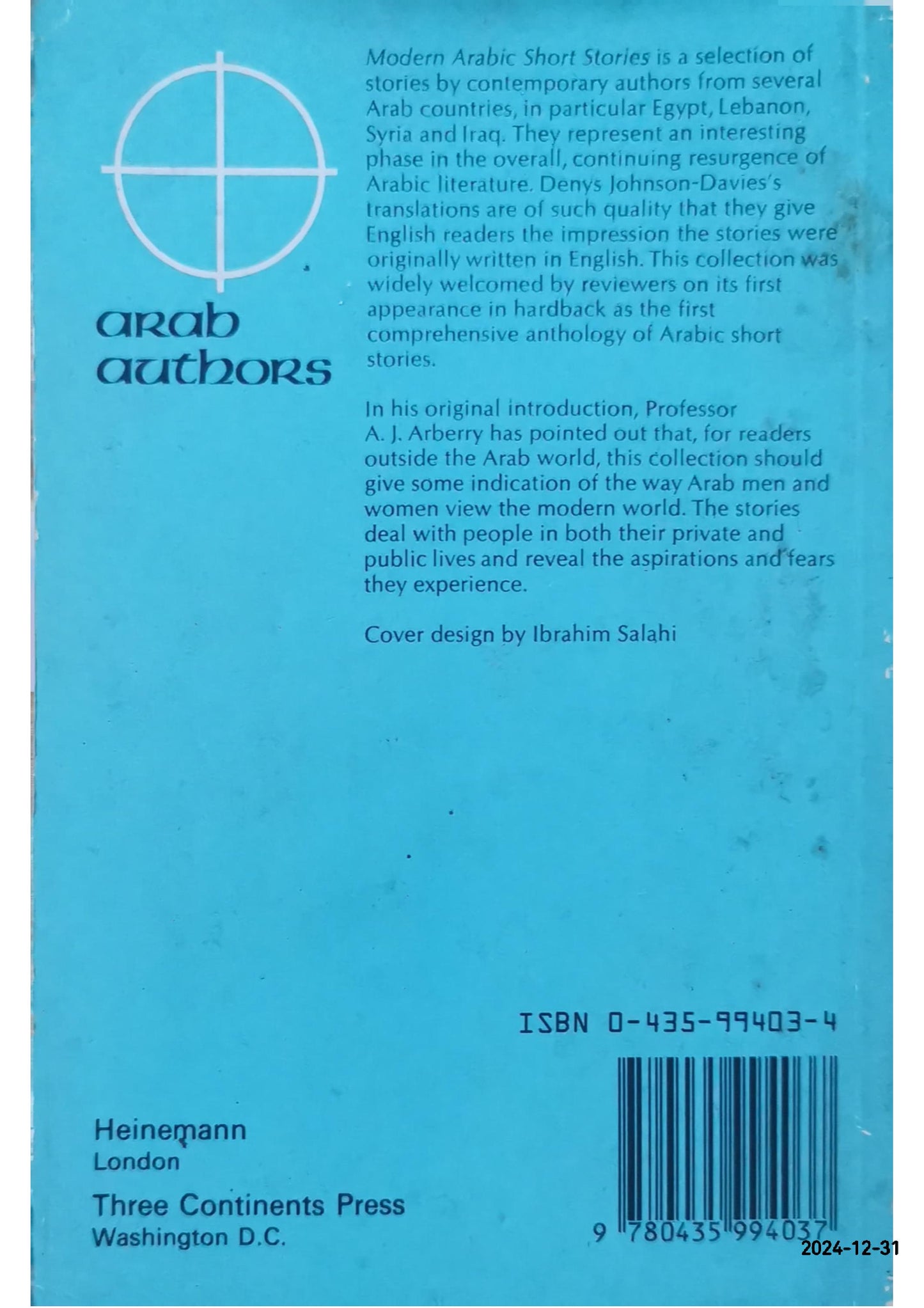 Modern Arabic short stories (Arab authors ; 3) Paperback – January 1, 1976 by Denys Johnson-Davies (Author)