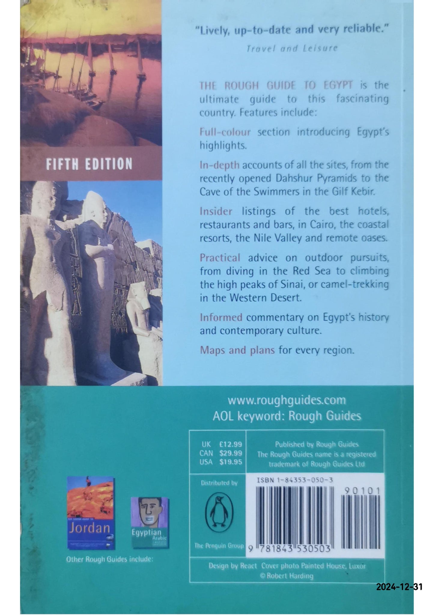 The Rough Guide to Egypt by Dan Richardson