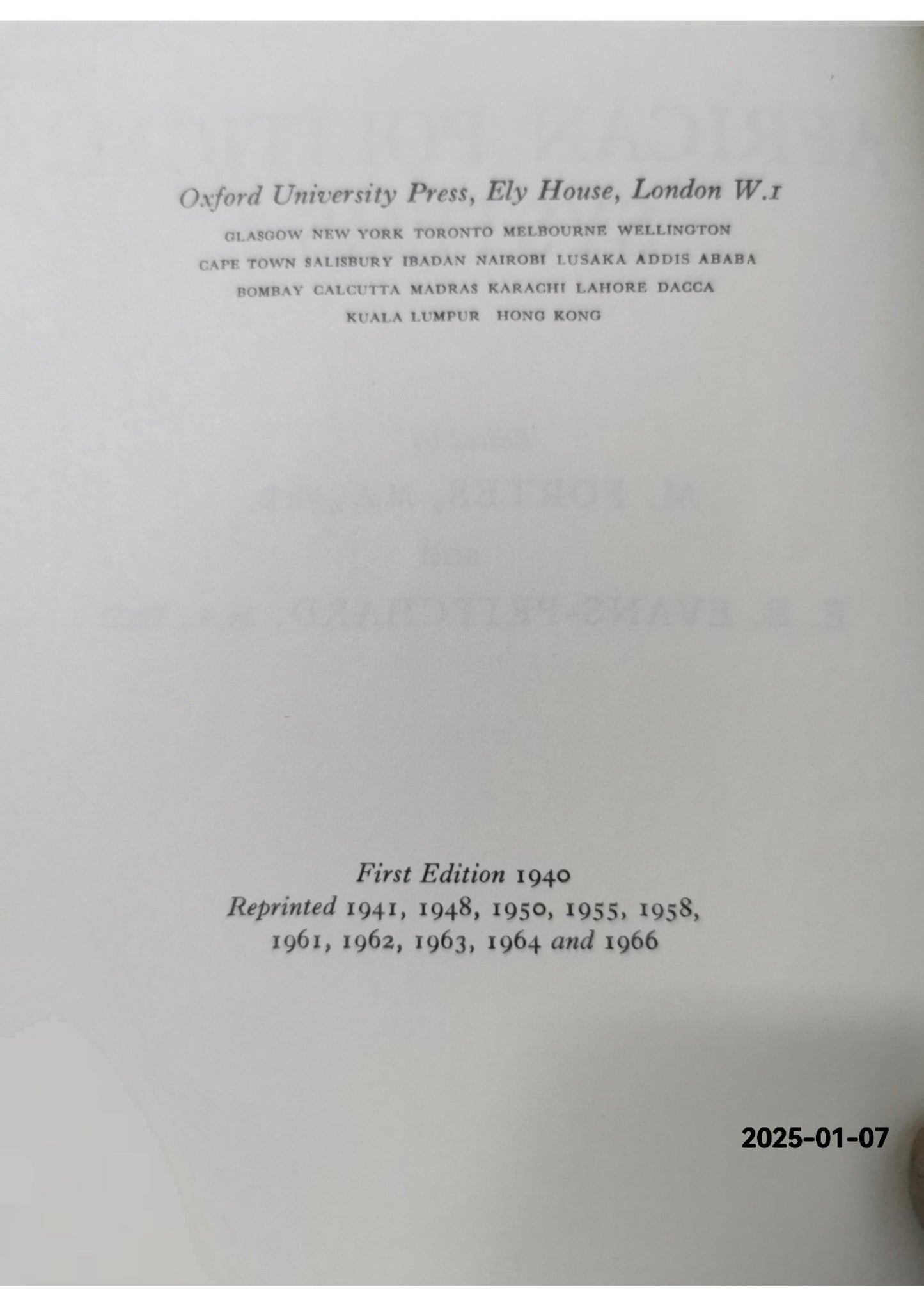 African Political Systems Edited By M. Fortes, E. E. Evans-Pritchard Copyright 1987