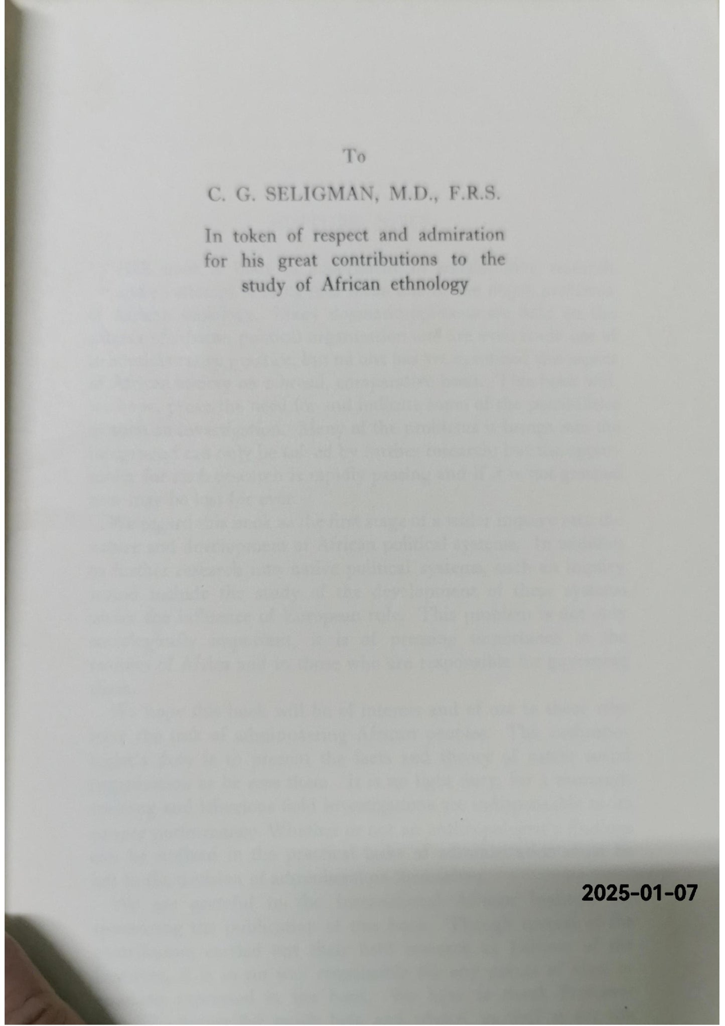 African Political Systems Edited By M. Fortes, E. E. Evans-Pritchard Copyright 1987