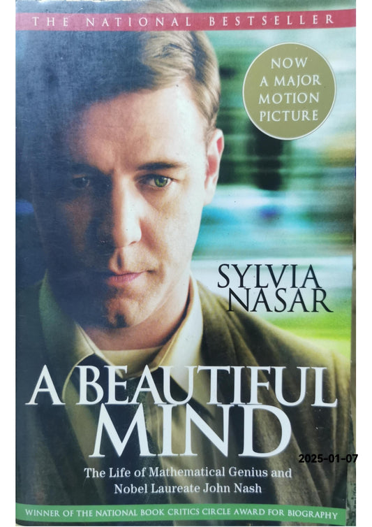 A Beautiful Mind by Sylvia Nasar (2001, Trade Paperback, Movie Tie-In) SIGNED