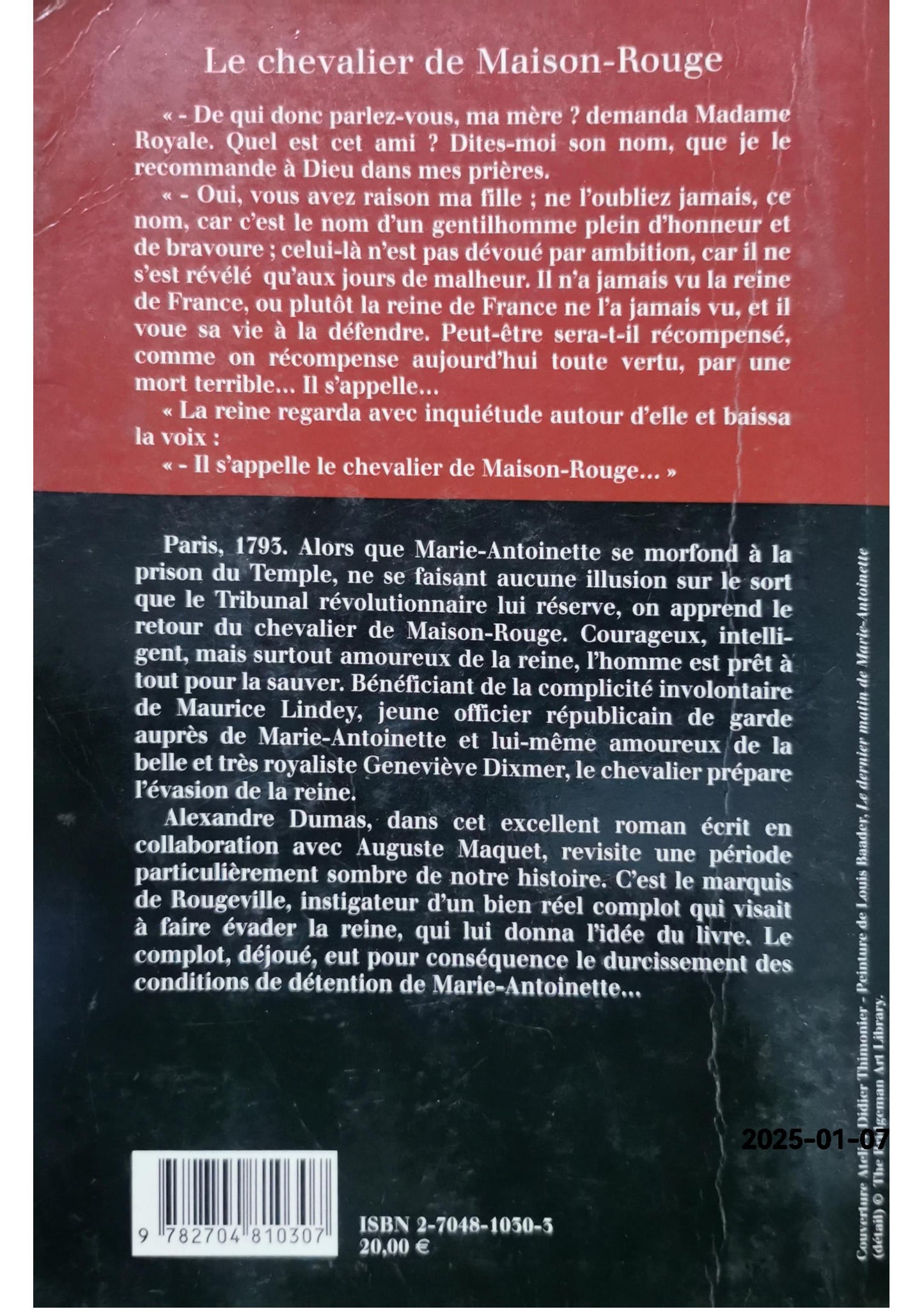 Le Chevalier de Maison-Rouge Broché – Grand livre, 17 août 2006 de Alexandre Dumas (Auteur), Auguste Maquet (Auteur)