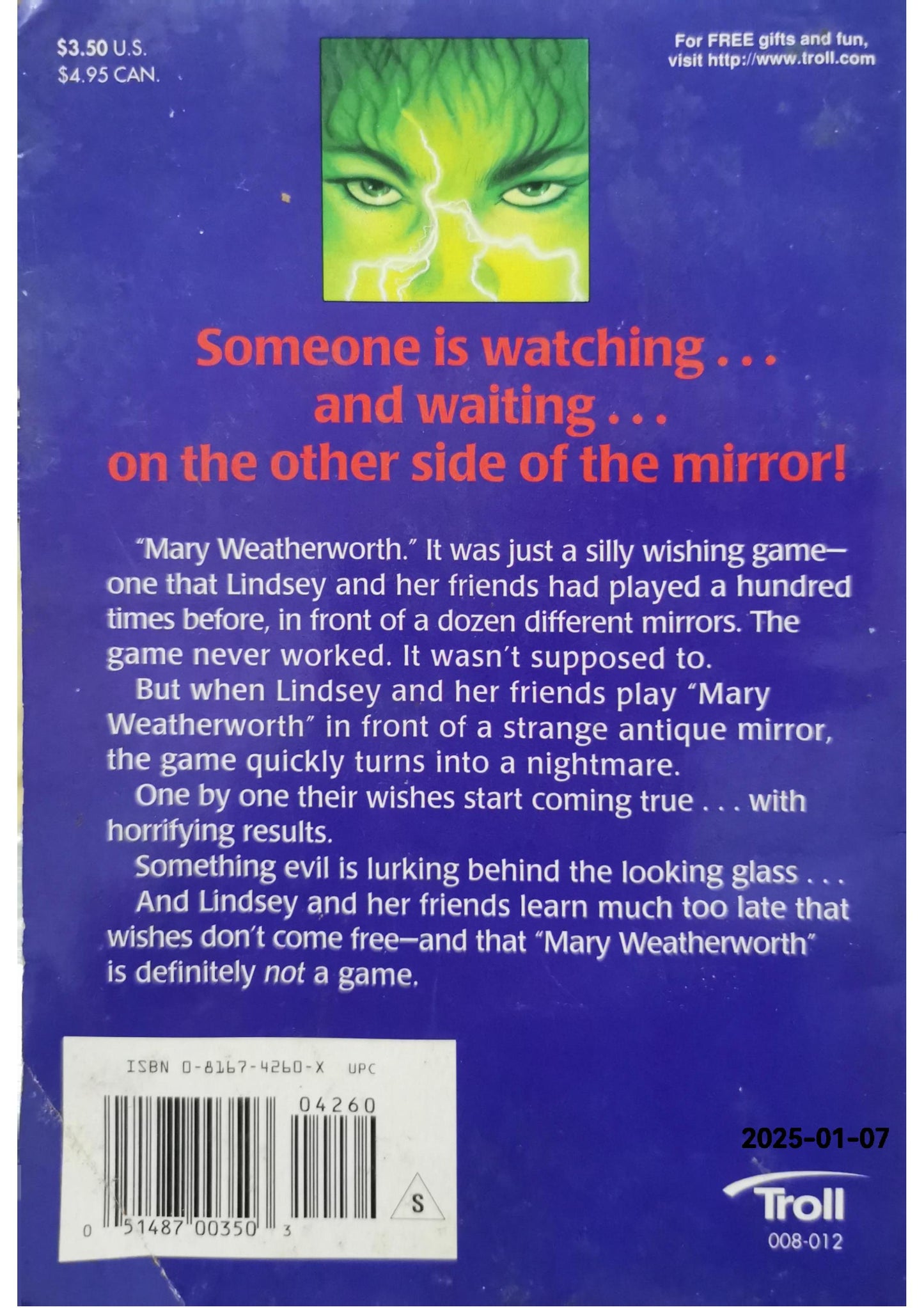 Mirror, Mirror (Deadtime Stories) Paperback – January 1, 1997 by A. G. Cascone (Author)