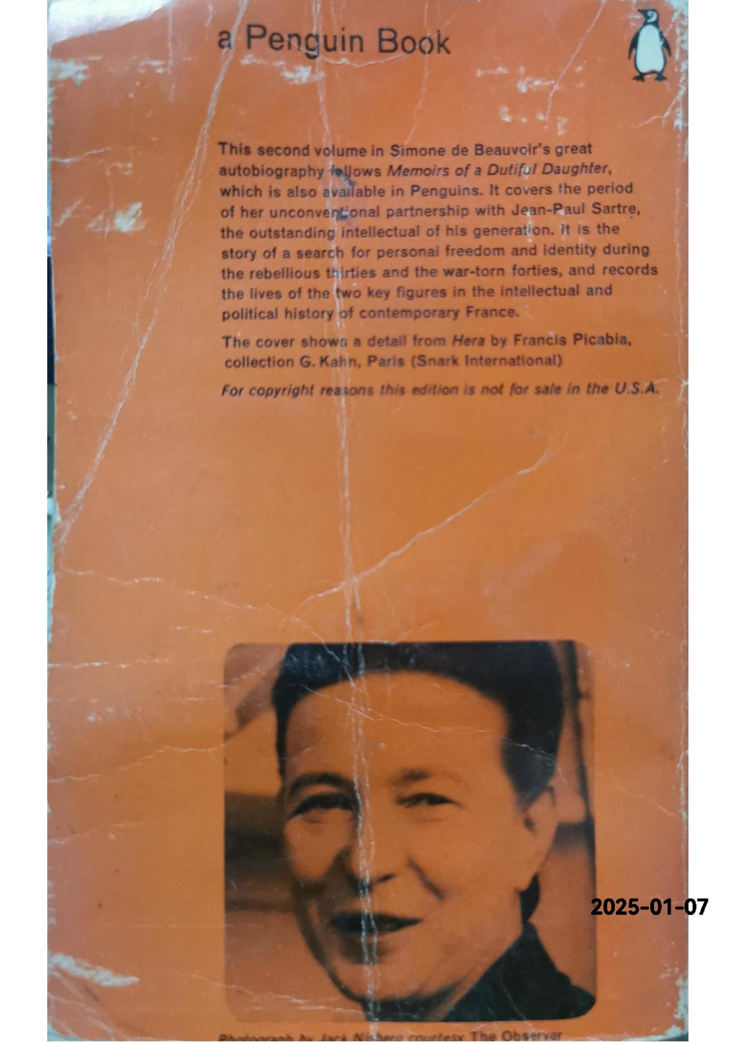 The Prime of Life - By Simone de Beauvoir - (New edition) Paperback – 17 Dec. 1964 by Simone de Beauvoir (Author)