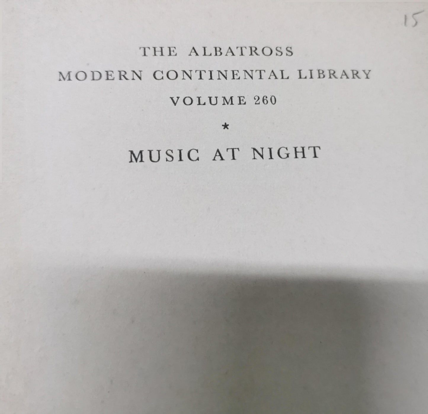 Music at Night And other Essays  Aldous Huxley