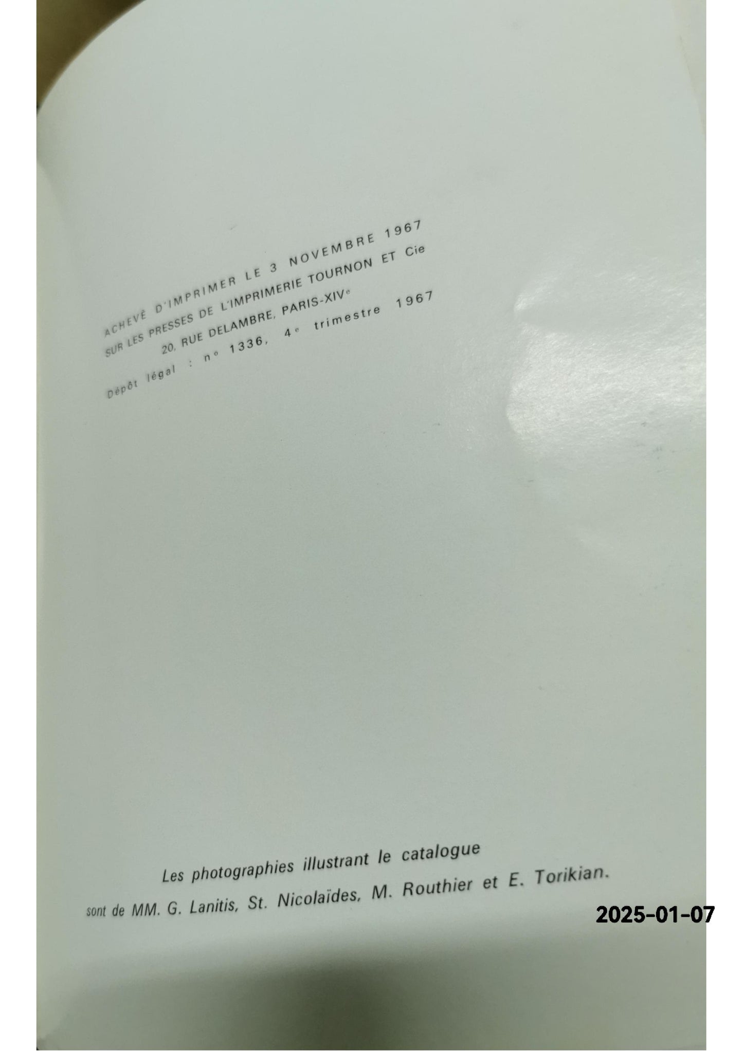 Trésors de CHYPRE - Musée d'Art et d'Histoire Genève 6 juillet - 15 septembre 1968 Tschudi, Hans-Peter - Spyridakis, Constantinos - Stavrou, Patroclos - Spiteris, Tony P. - Karageorghis, Vassos Published by genève: Musée d'Art et d'Histoire,, 1968