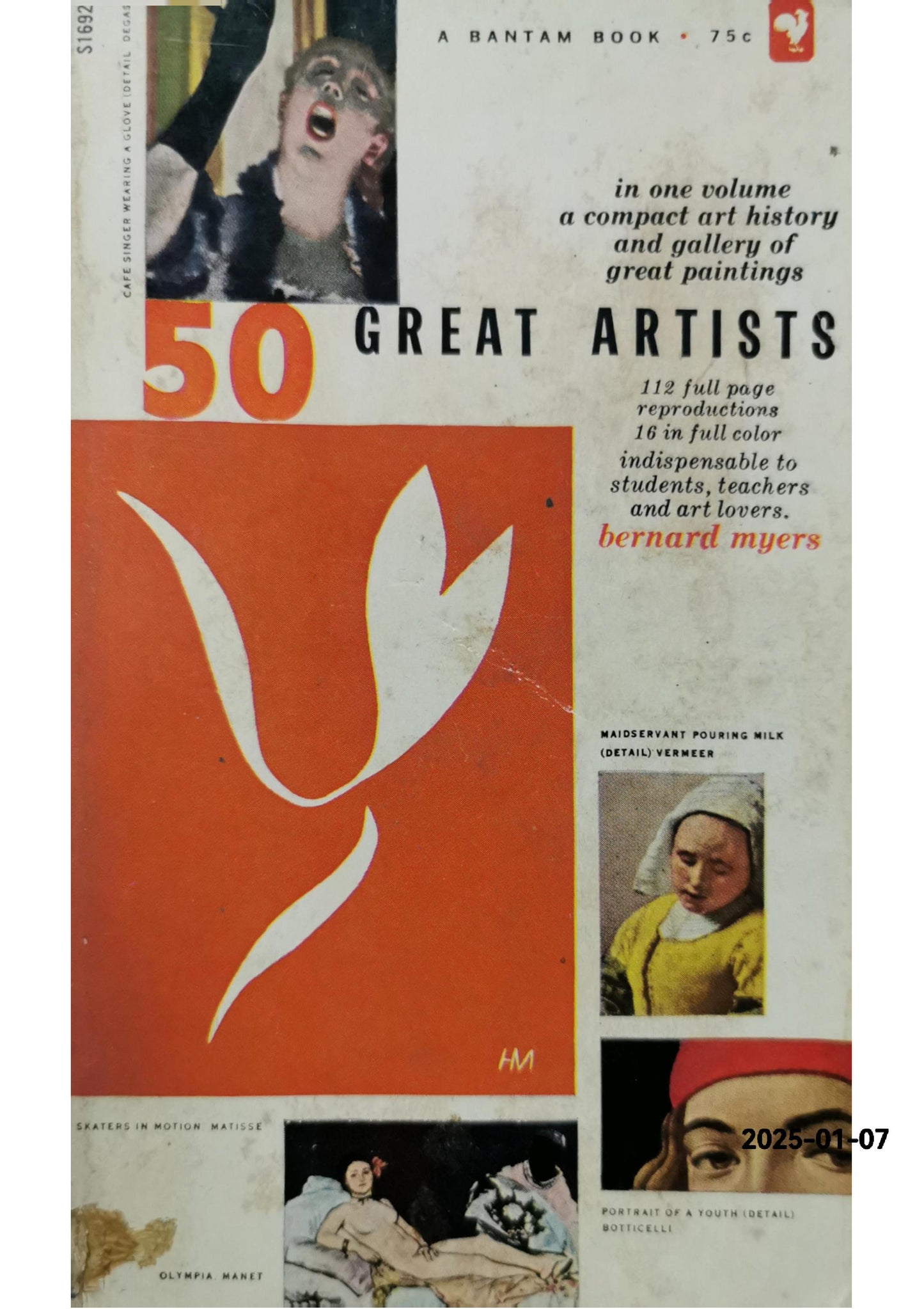 50 Great Artists Mass Market Paperback – January 1, 1953 by Bernard Myers (Author)