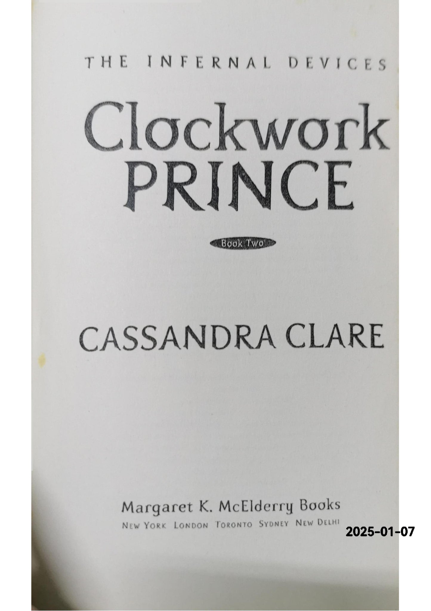 Clockwork Prince Paperback – Import, January 1, 2011 by Cassandra Clare (Author)