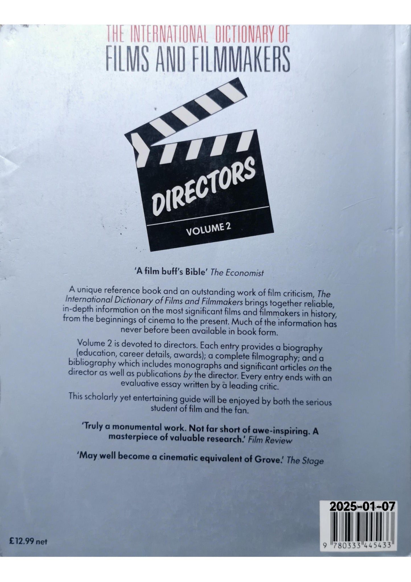 The International Dictionary of Films and Filmmakers: Vol.2: Directors Paperback – October 8, 1987 by Christopher Lyon (Author), Susan Doll (Author)