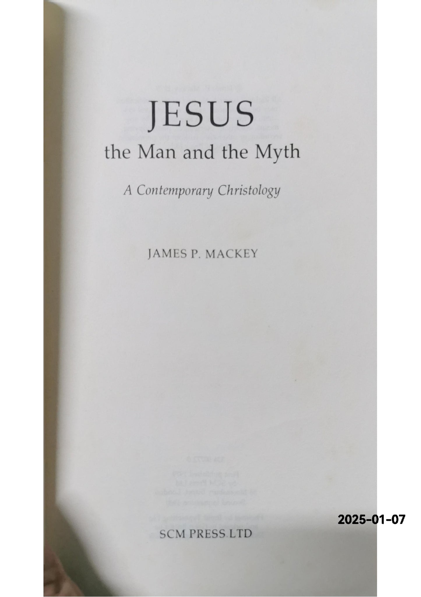 Jesus the Man and the Myth: A Contemporary Christology Paperback – January 1, 1979 by James Patrick MacKey (Author)