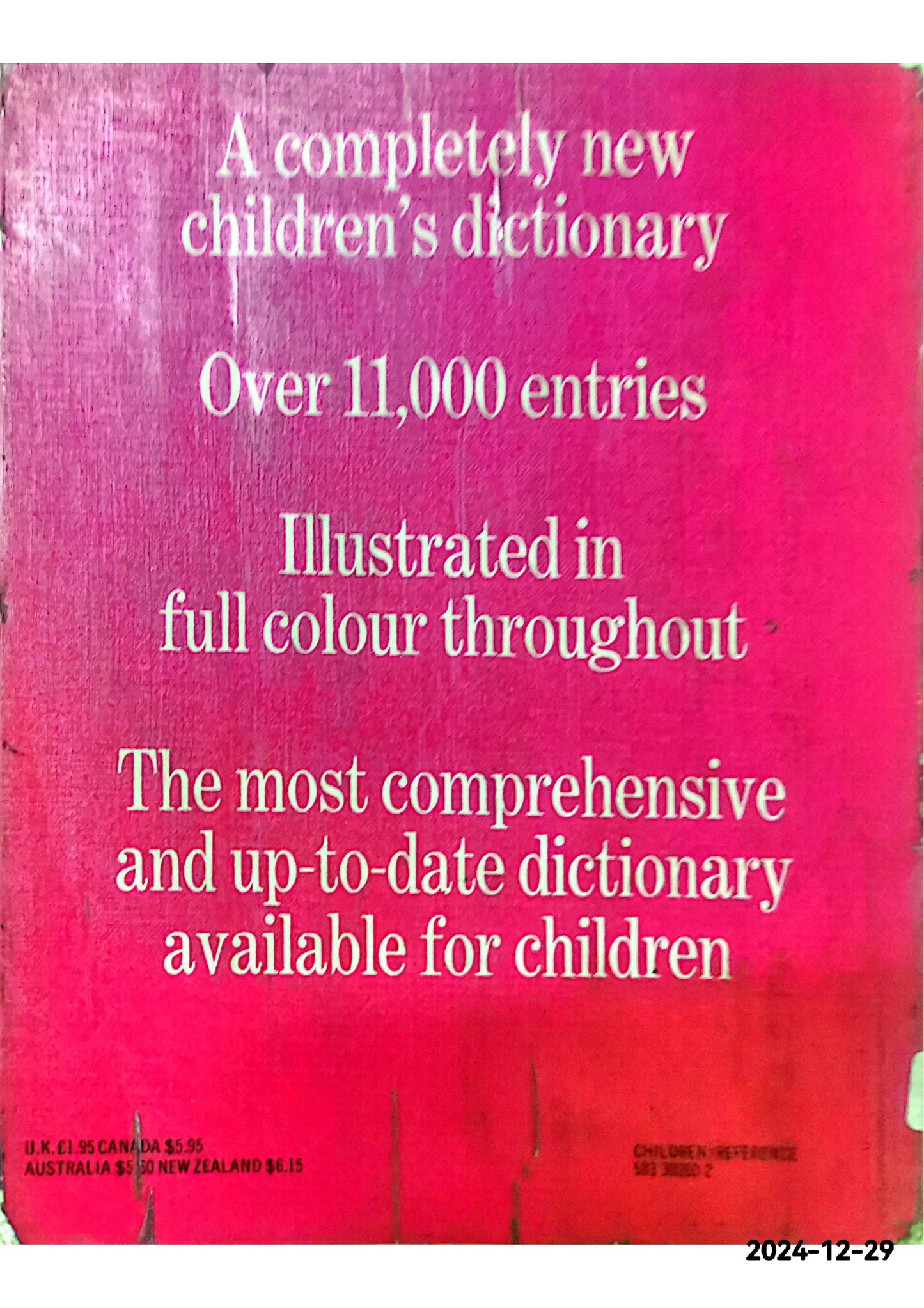 The Oxford Children's Dictionary Paperback – October 28, 1976 by Henry Barnett (Author)