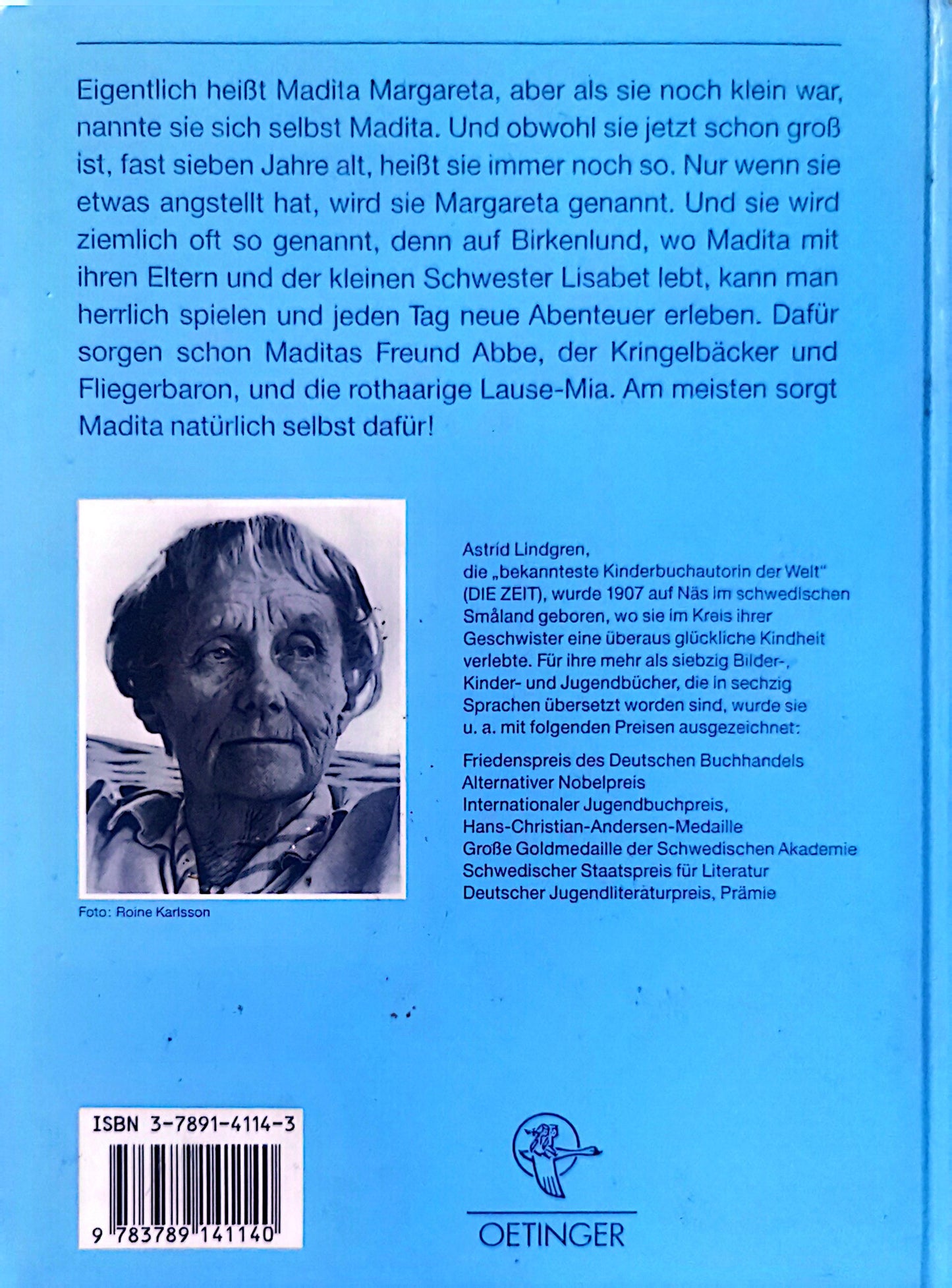 Madita. Hardcover – January 1, 1990 German Edition  by Astrid Lindgren (Author)