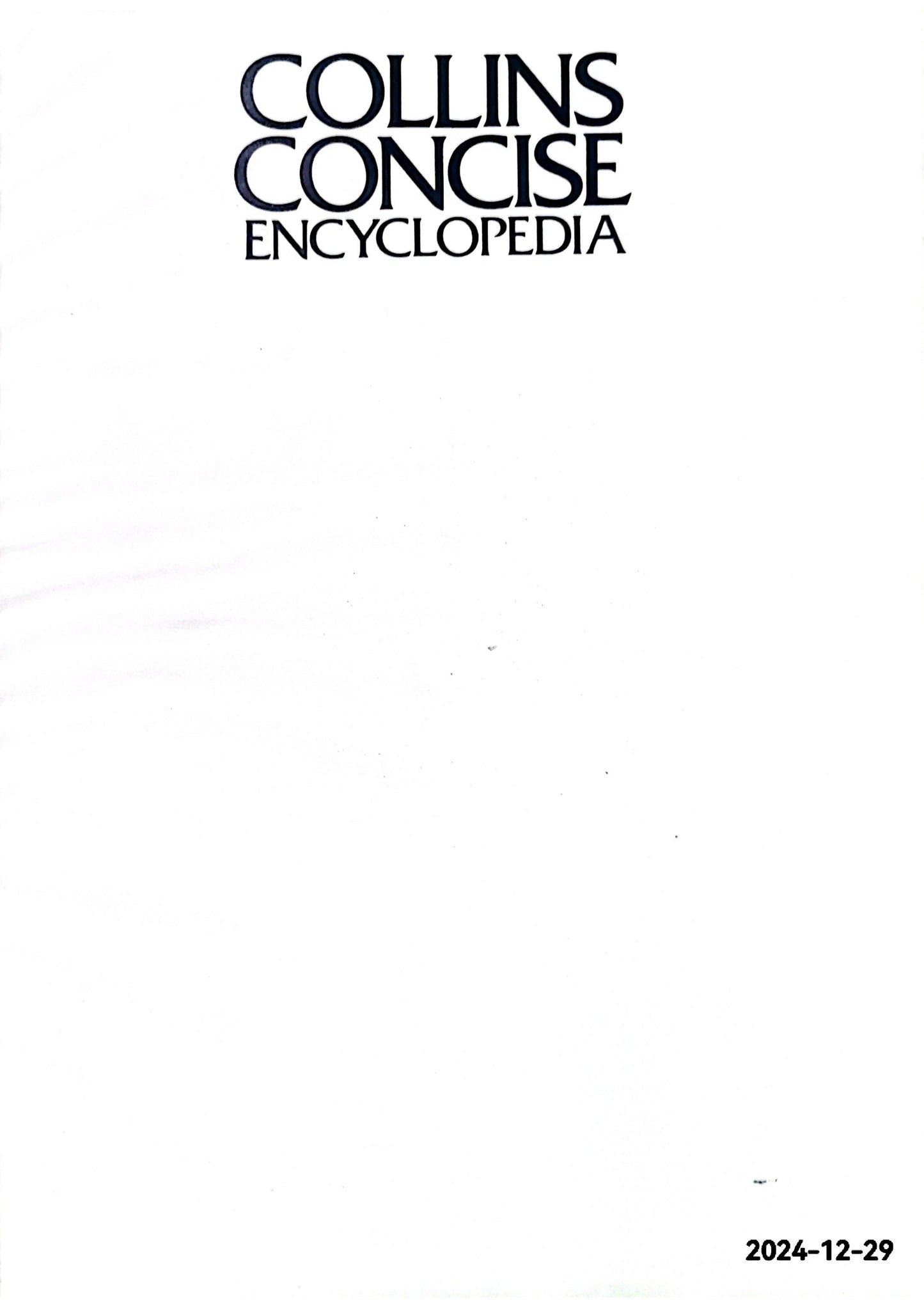 Collins concise encyclopedia Hardcover – January 1, 1977 by J Mallory (Author)