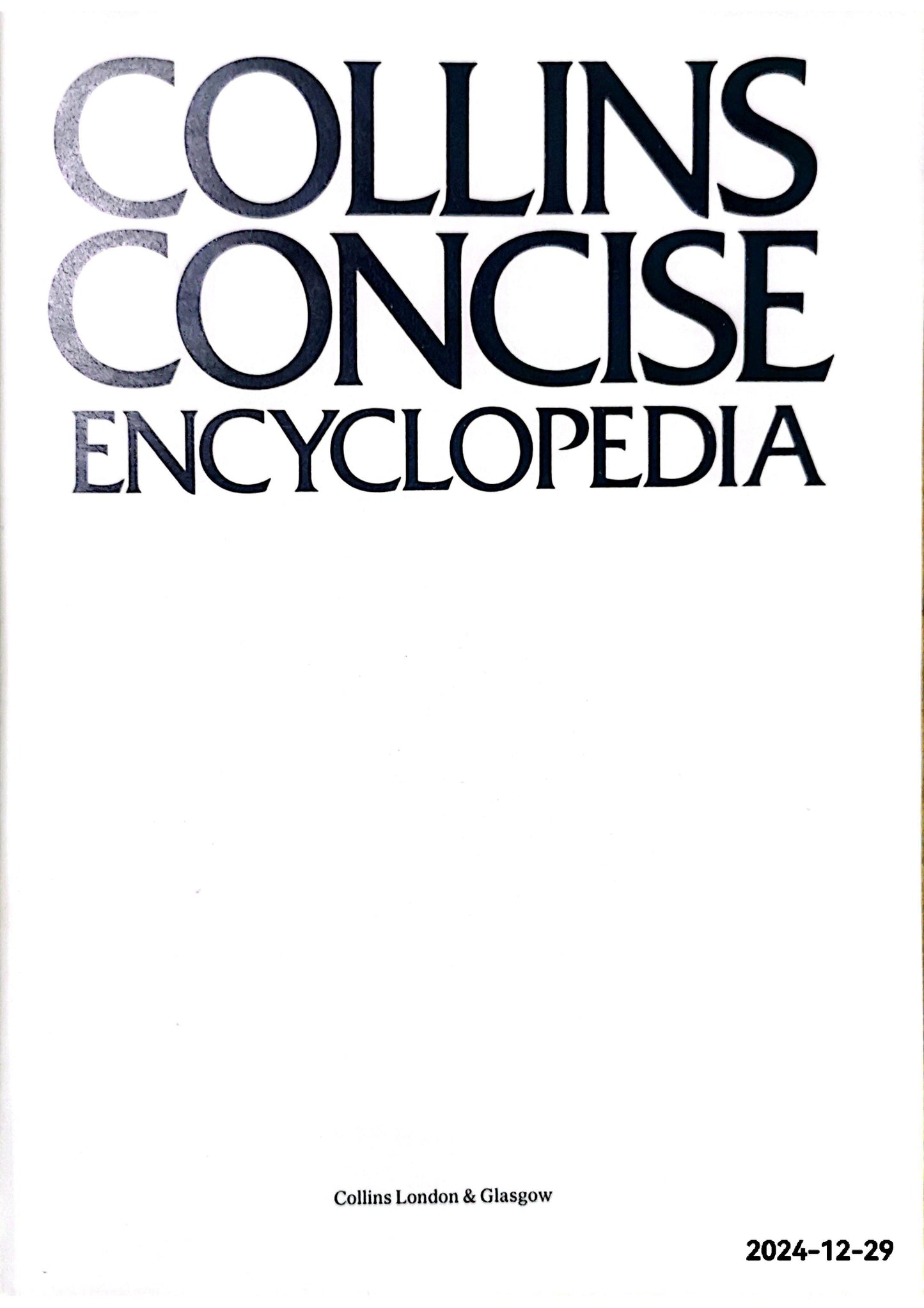 Collins concise encyclopedia Hardcover – January 1, 1977 by J Mallory (Author)