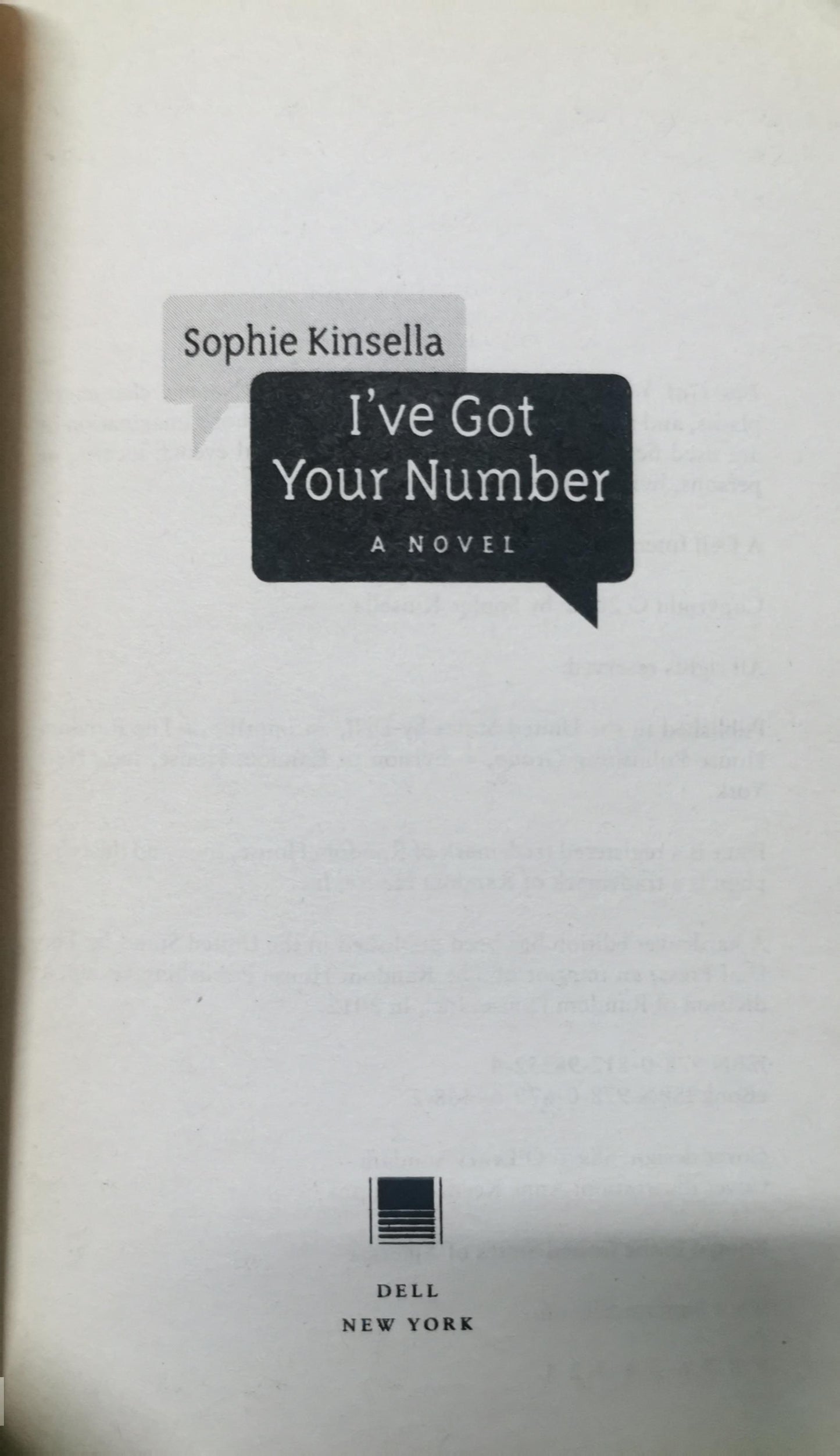 I've Got Your Number: A Novel Paperback – April 23, 2013 by Sophie Kinsella (Author)