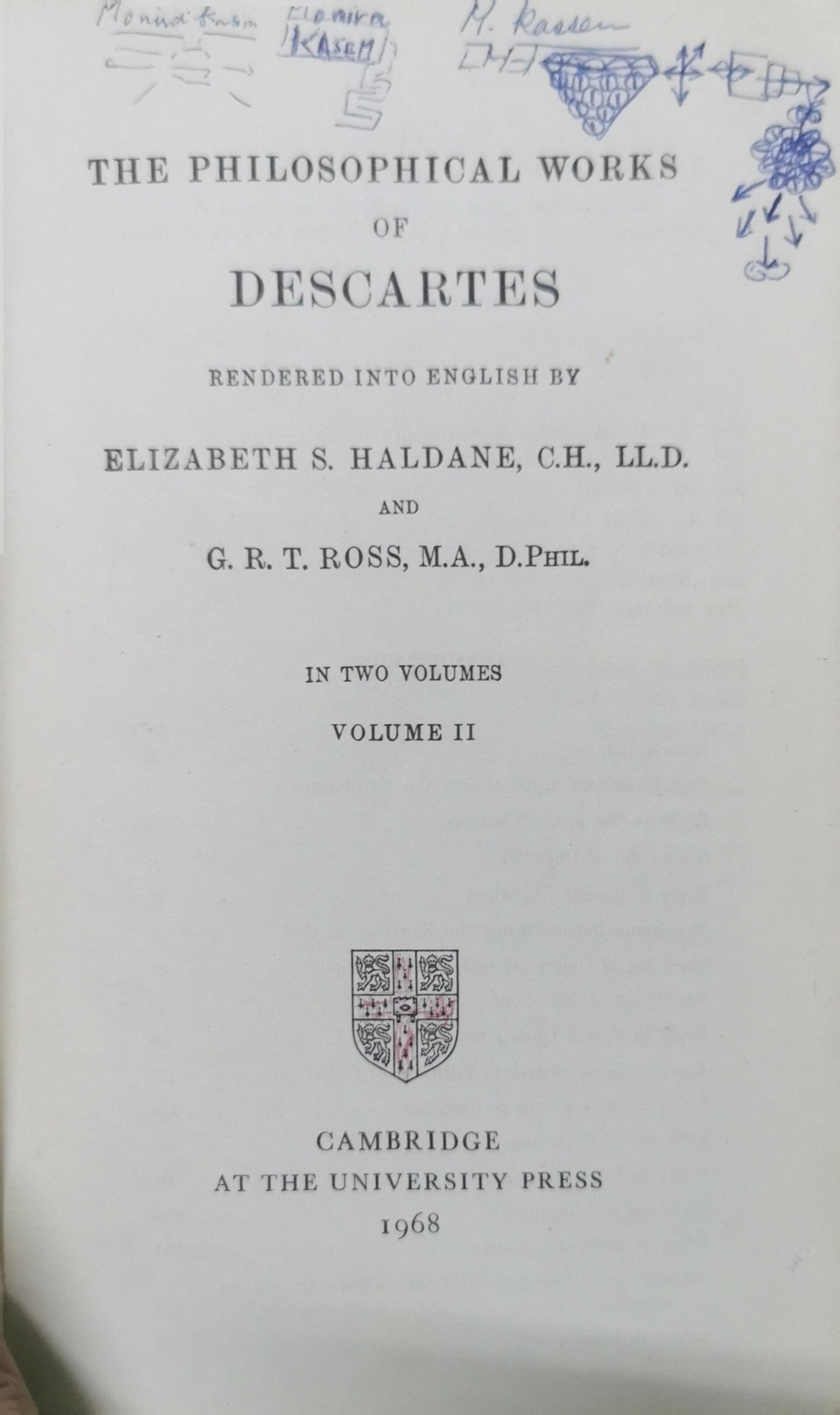 The Philosophical Works of Descartes: Volume 2 Paperback – Import, 1 May 1967 by René Descartes (Author)