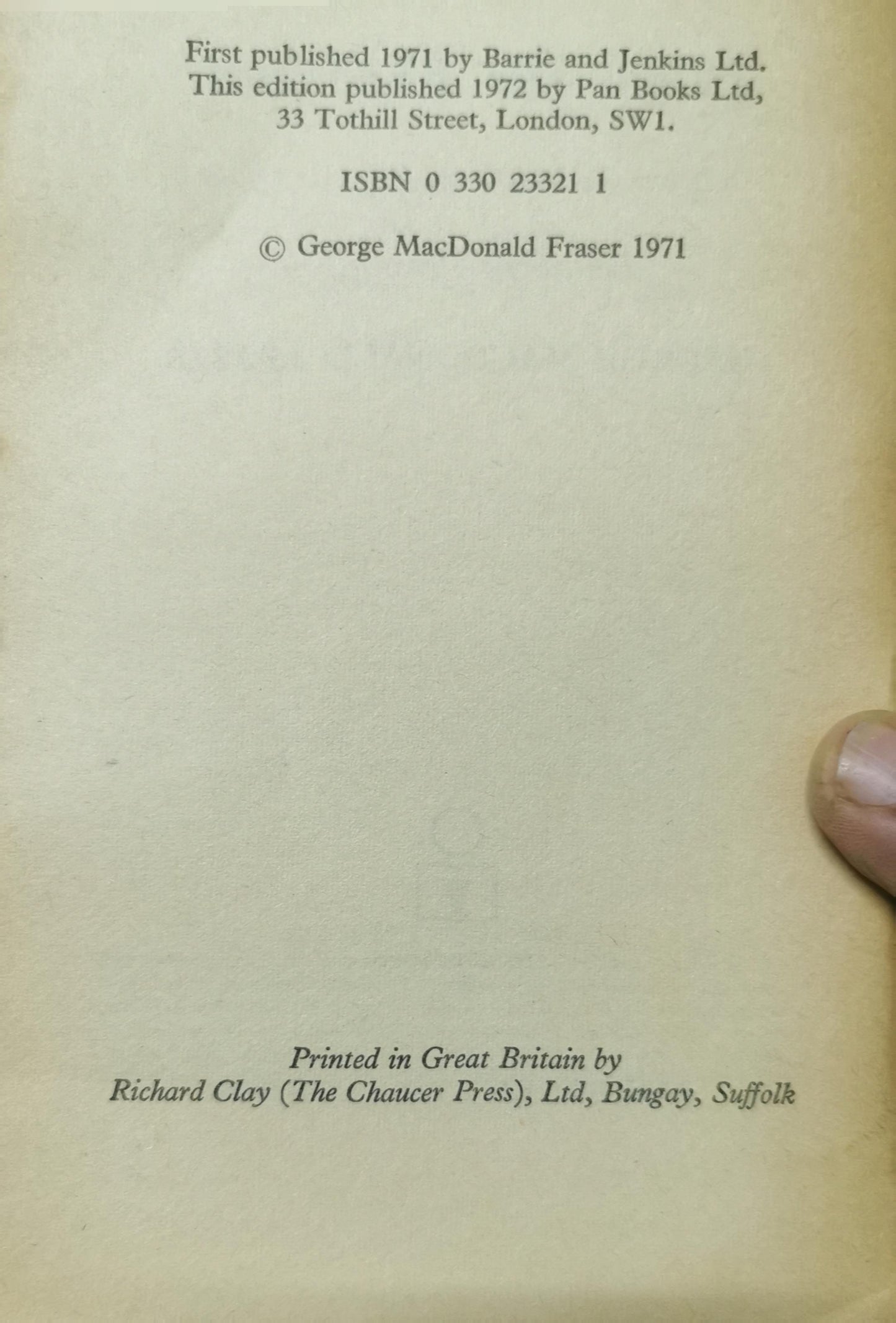 Flash for Freedom ! George MacDonald Fraser 4.21 4.21 out of 5 stars 5,233 ratings by Goodreads ISBN 10: 0394479475 / ISBN 13: 9780394479477 Published by Alfred A. Knopf January 1972, 1972 Language: English Used Condition: Collectible - Acceptable