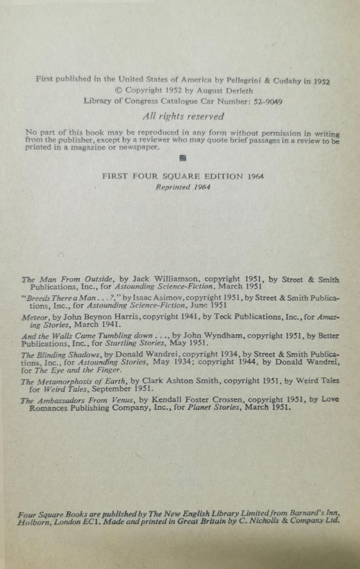 FROM OTHER WORLDS Paperback – January 1, 1964 by Ed. August Derleth (Author)