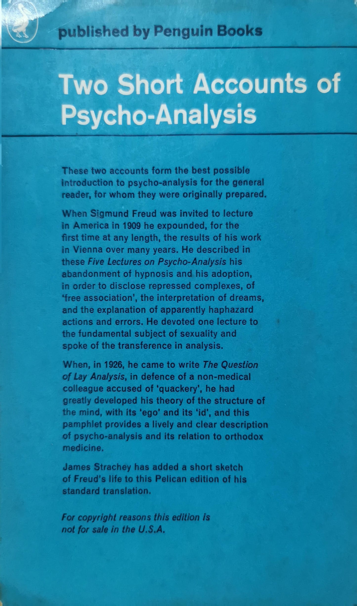 Two short accounts of psycho-analysis Book by Sigmund Freud