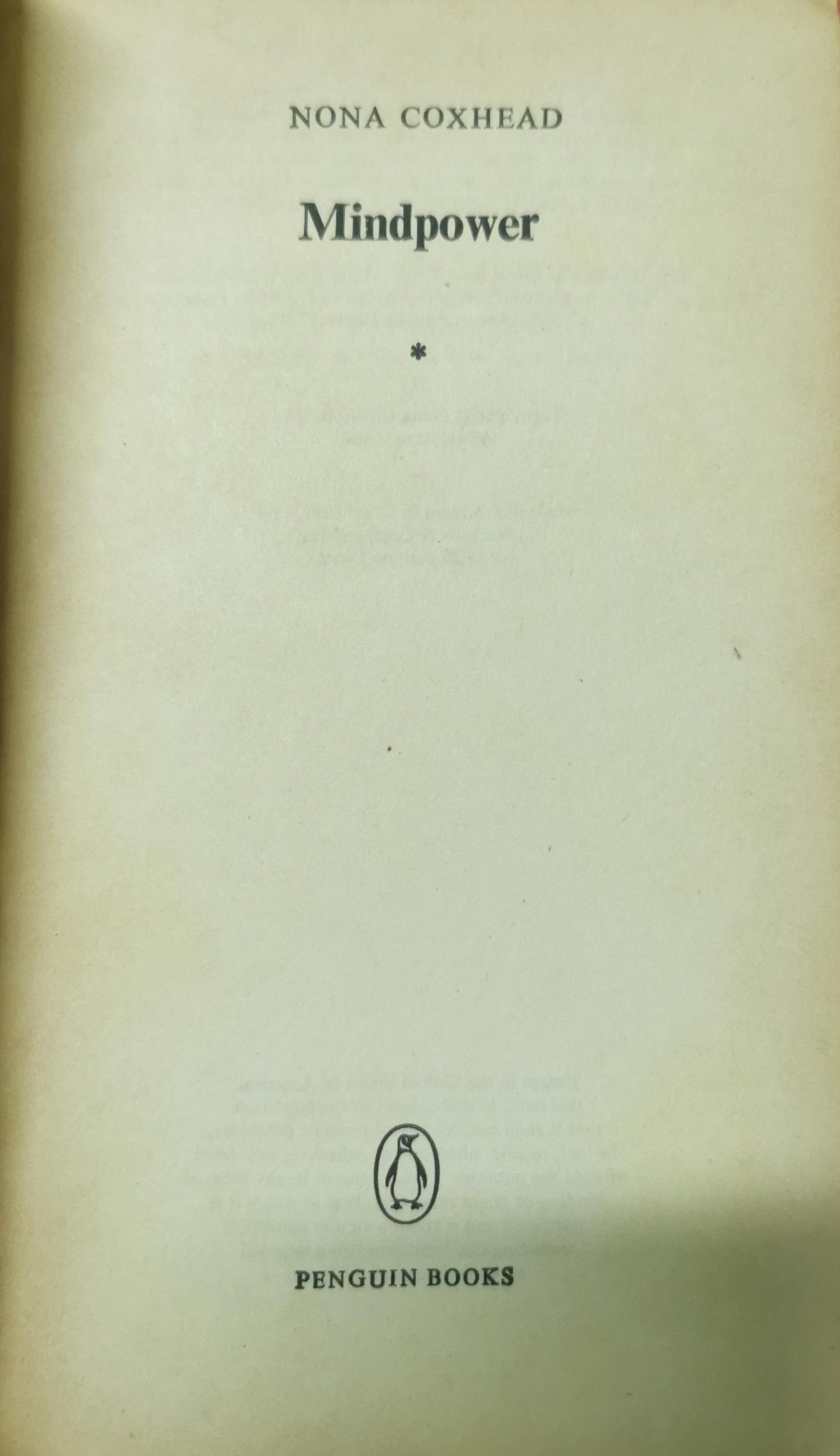 Mindpower Paperback – May 31, 1979 by Nona Coxhead (Author)